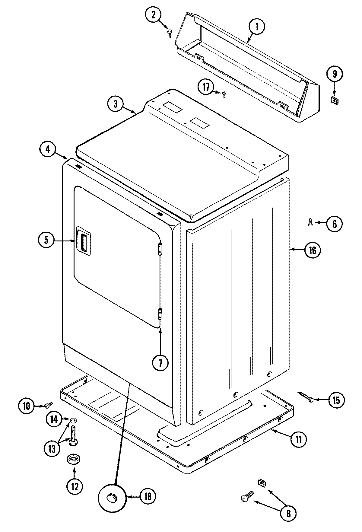 01 - CABINET-FRONT (LDE4914ACM & LDG4914AAM)
