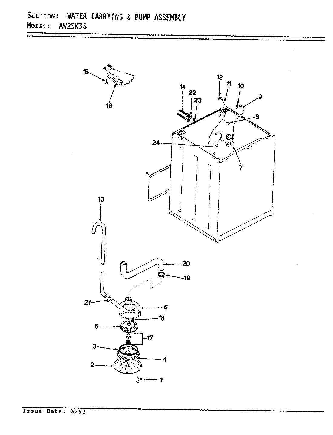 09 - WATER CARRYING & PUMP ASSY.