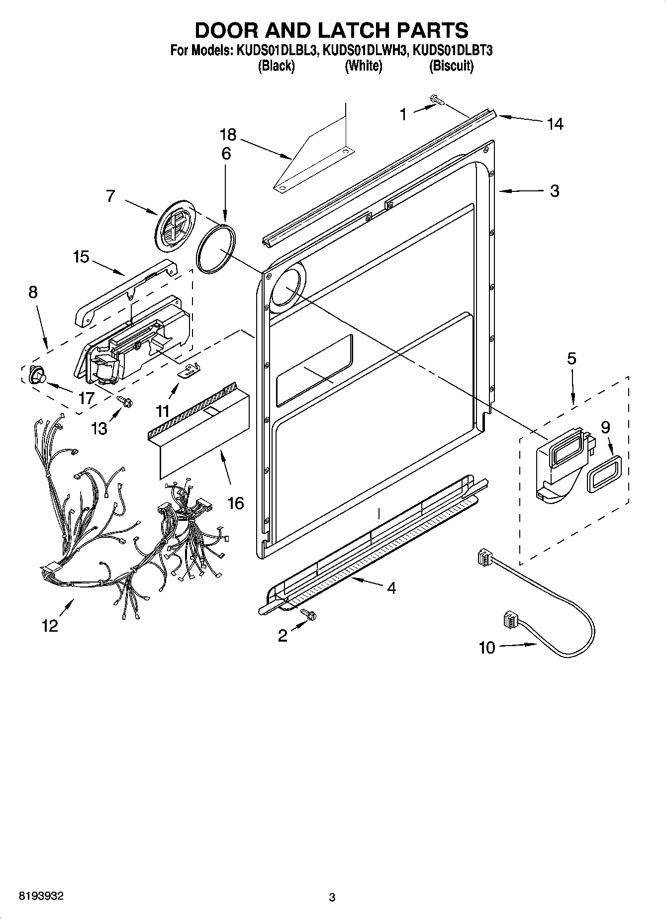 03 - DOOR AND LATCH PARTS