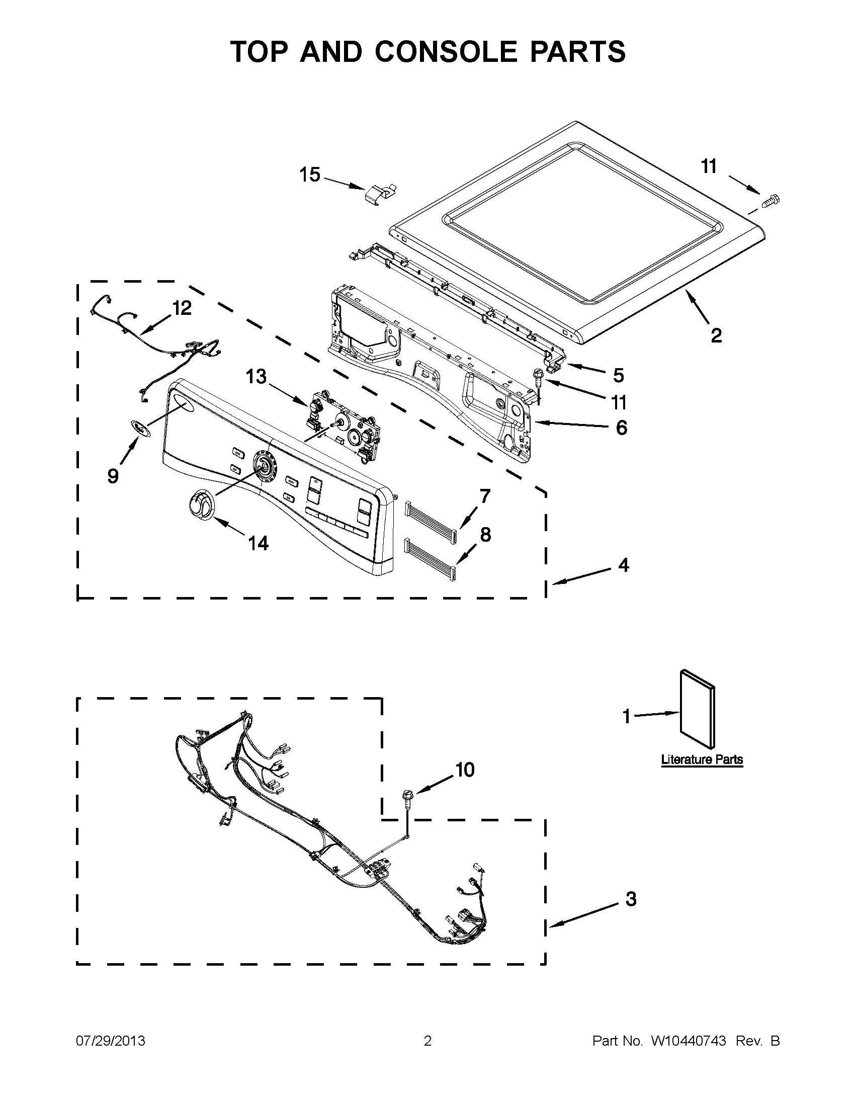 01 - TOP AND CONSOLE PARTS