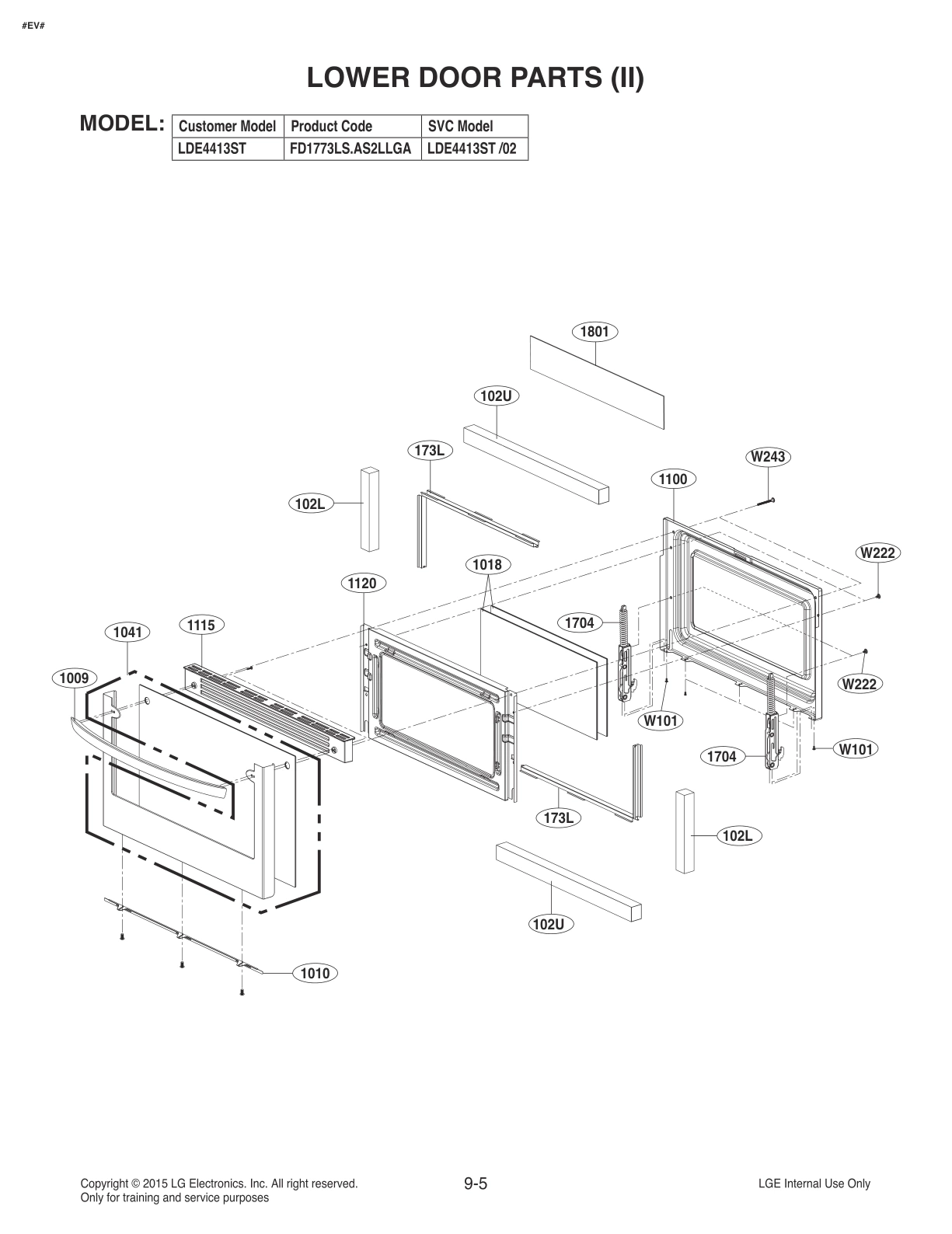 LOWER DOOR PARTS