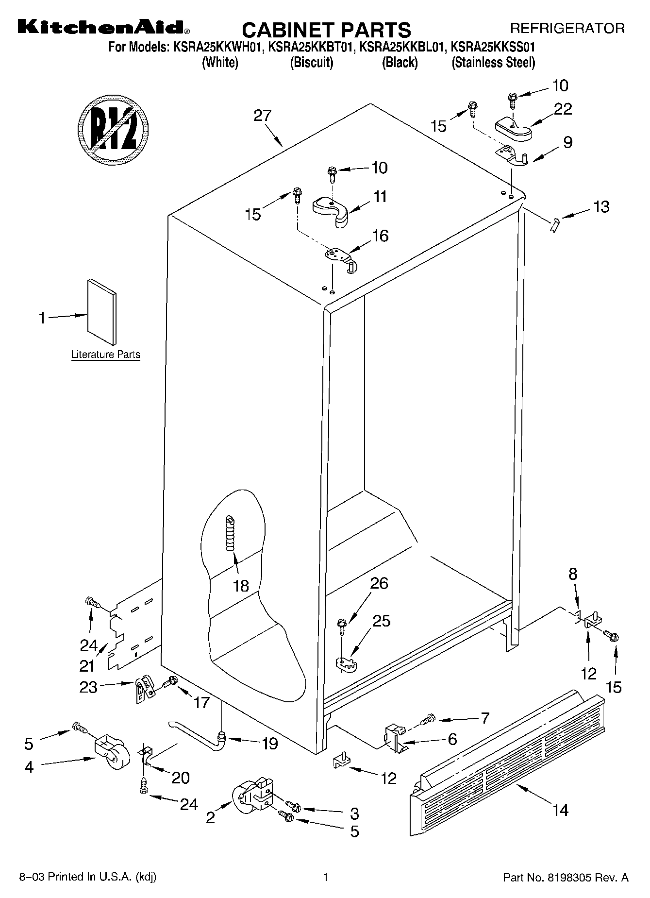 01 - CABINET PARTS