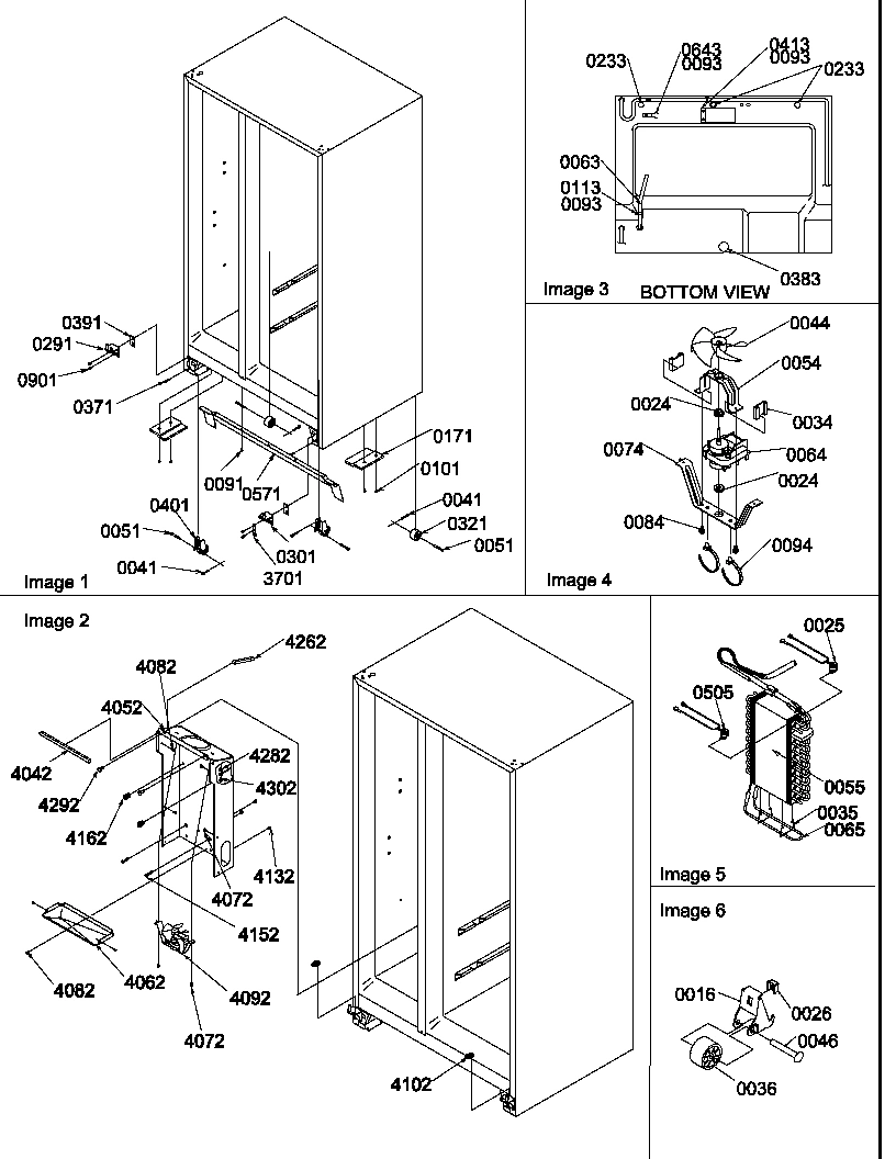 04 - DRAIN SYSTEMS, ROLLERS, AND EVAP ASSY