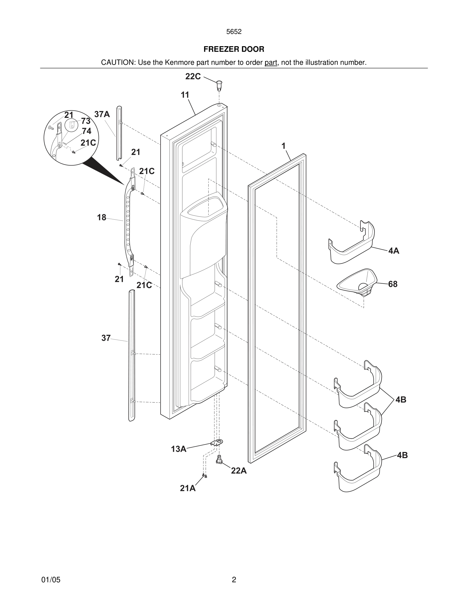03 - FREEZER DOOR