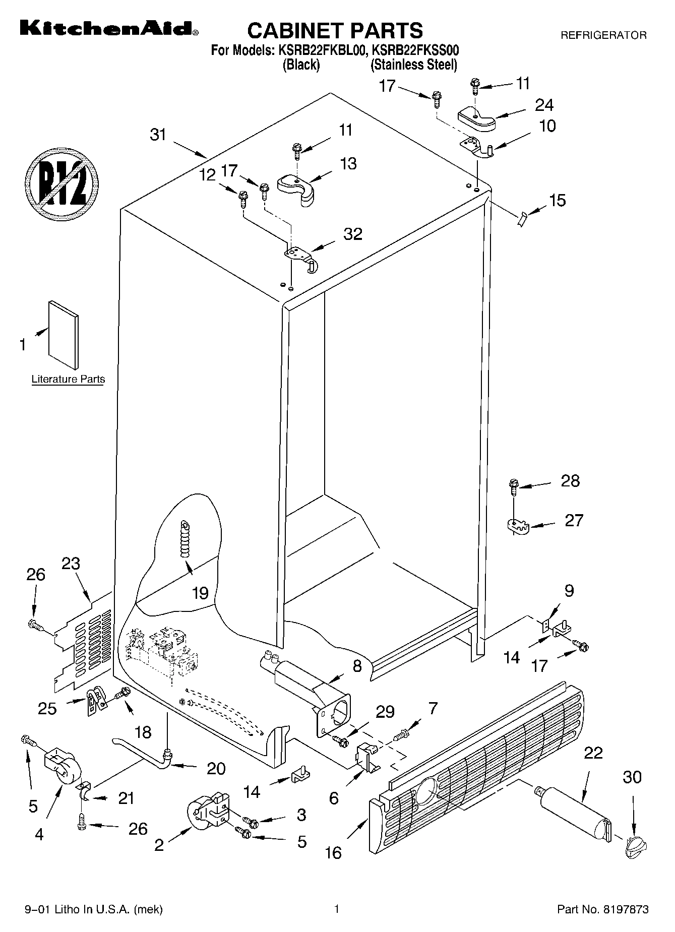 01 - CABINET, LITERATURE