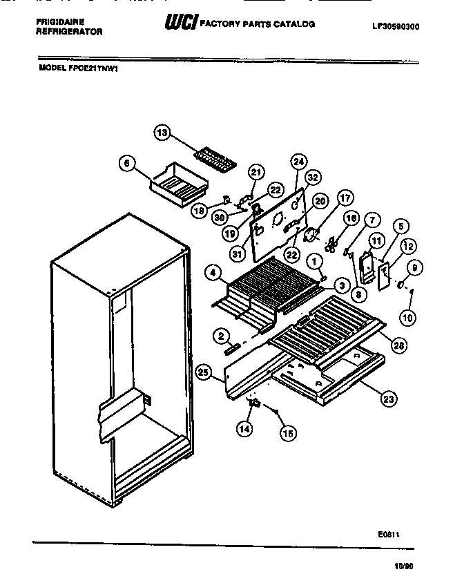 05 - FREEZER COMPARTMENT, SHELF, BLOWER