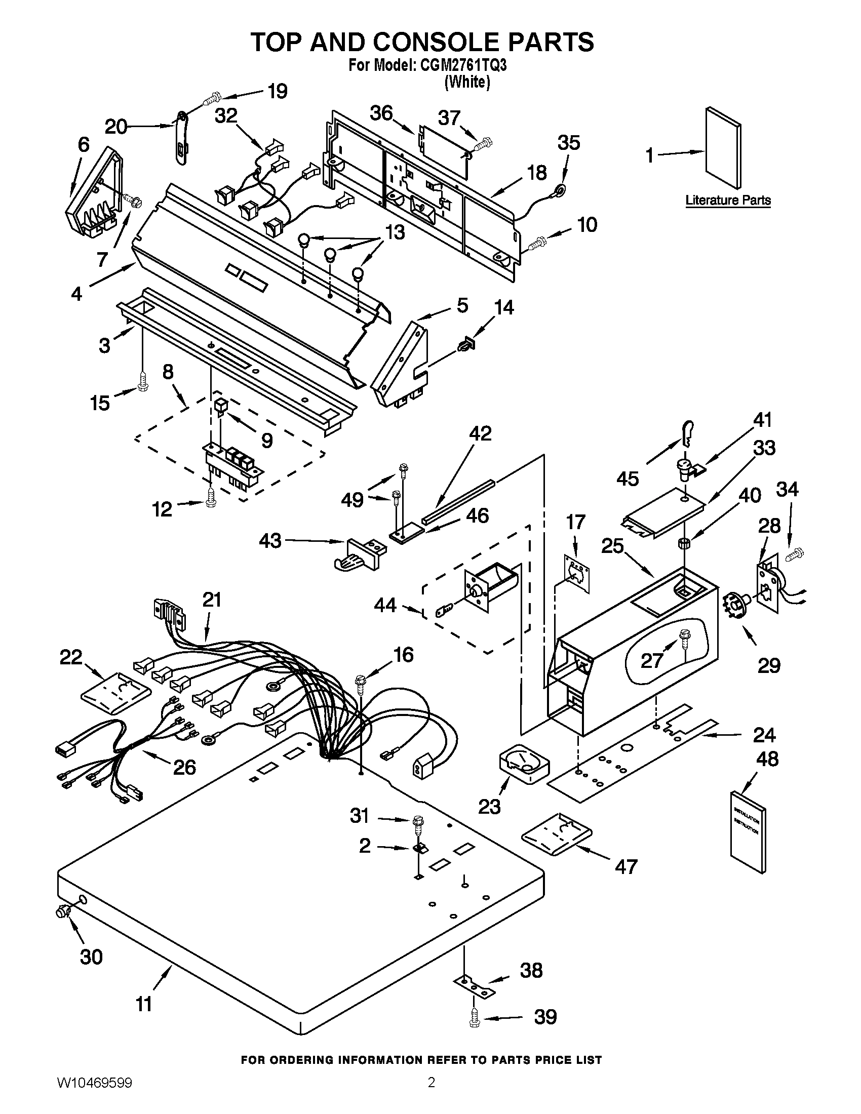 01 - TOP AND CONSOLE PARTS