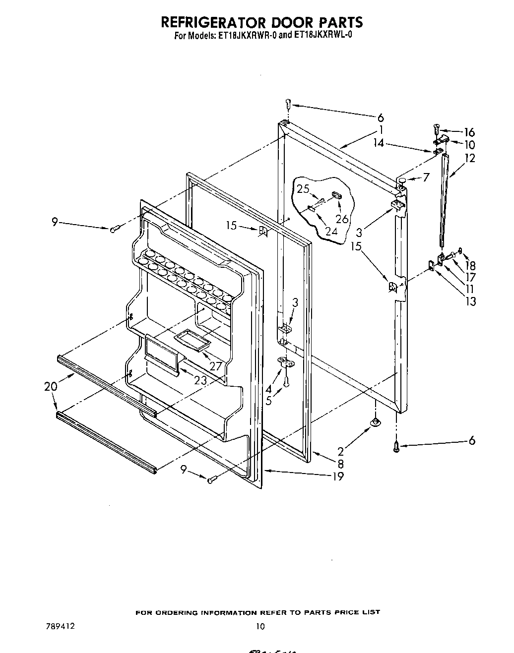 08 - REFRIGERATOR DOOR , NOT ILLUSTRATED