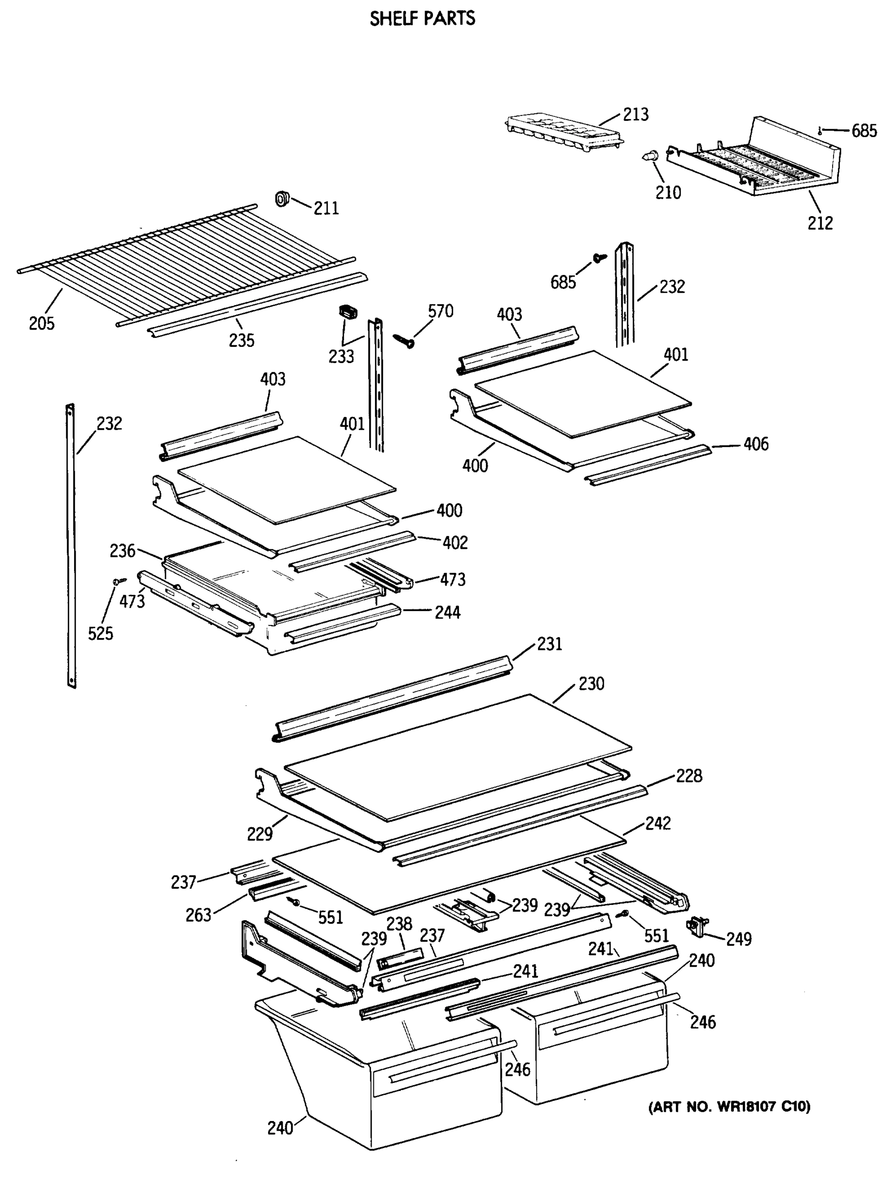 SHELF PARTS