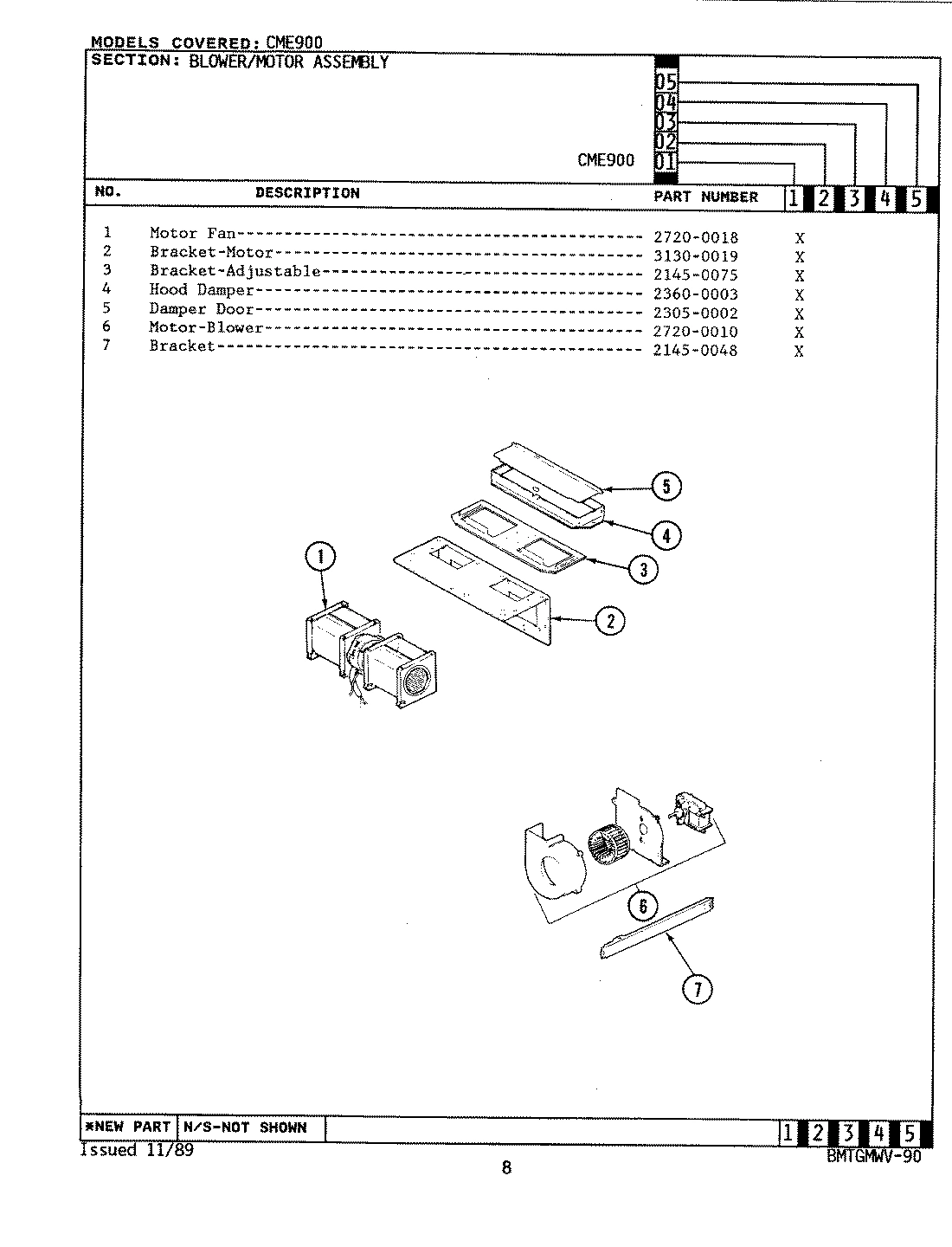 01 - BLOWER MOTOR ASSEMBLY