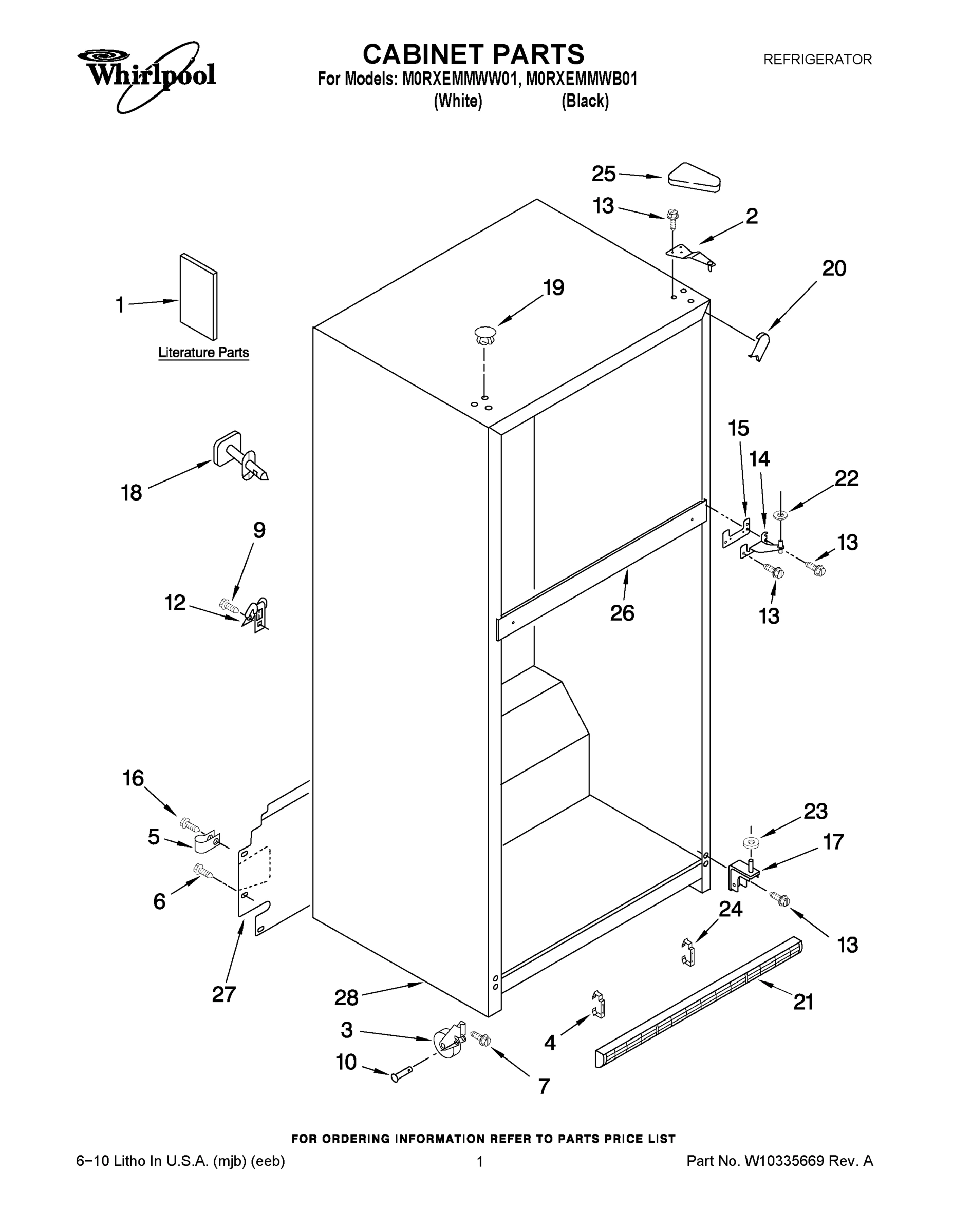 01 - CABINET PARTS