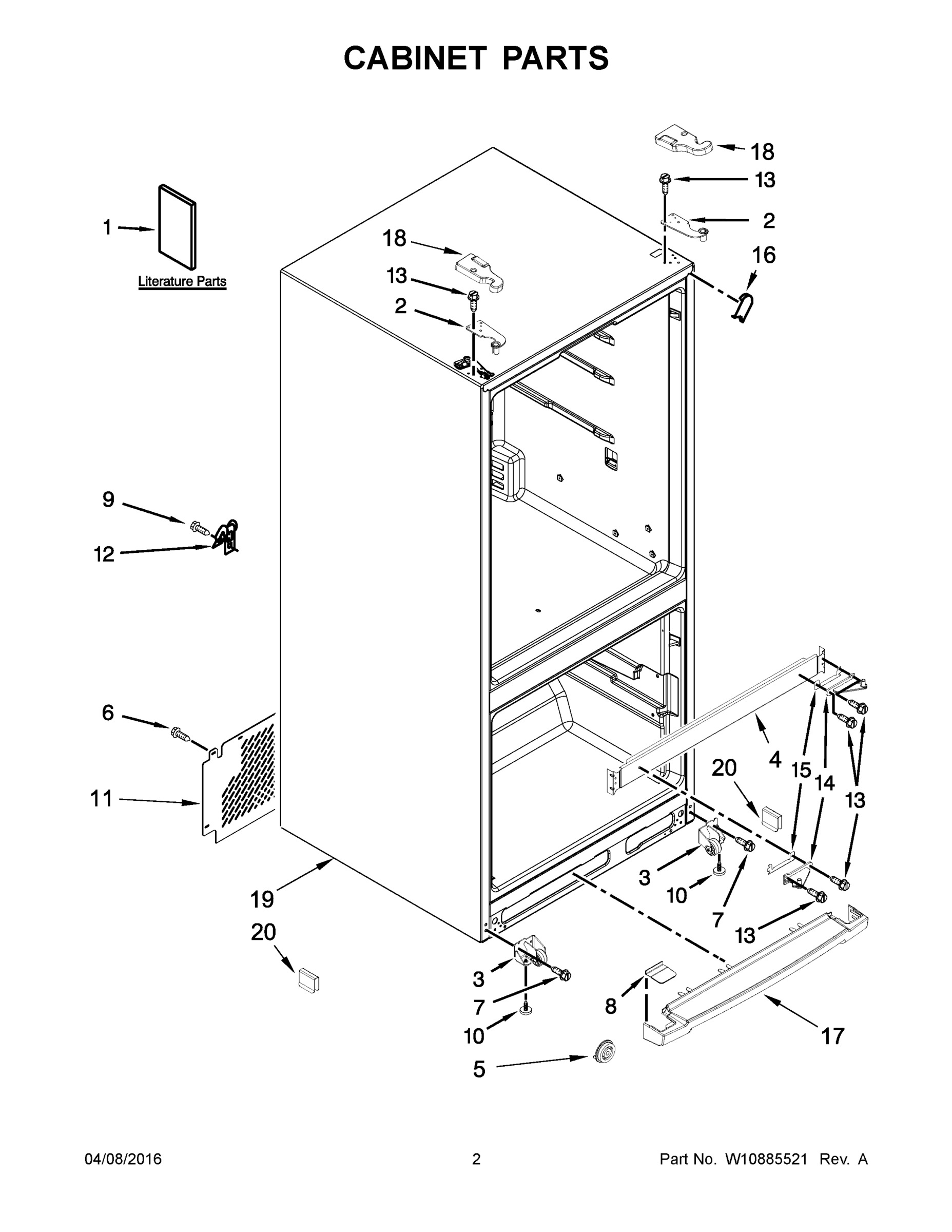 02 - CABINET PARTS