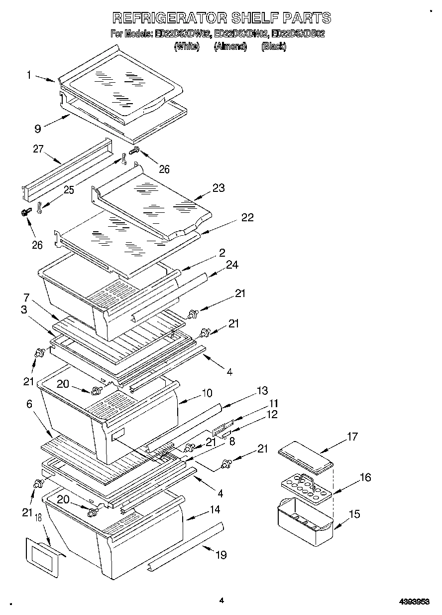03 - REFRIGERATOR SHELF