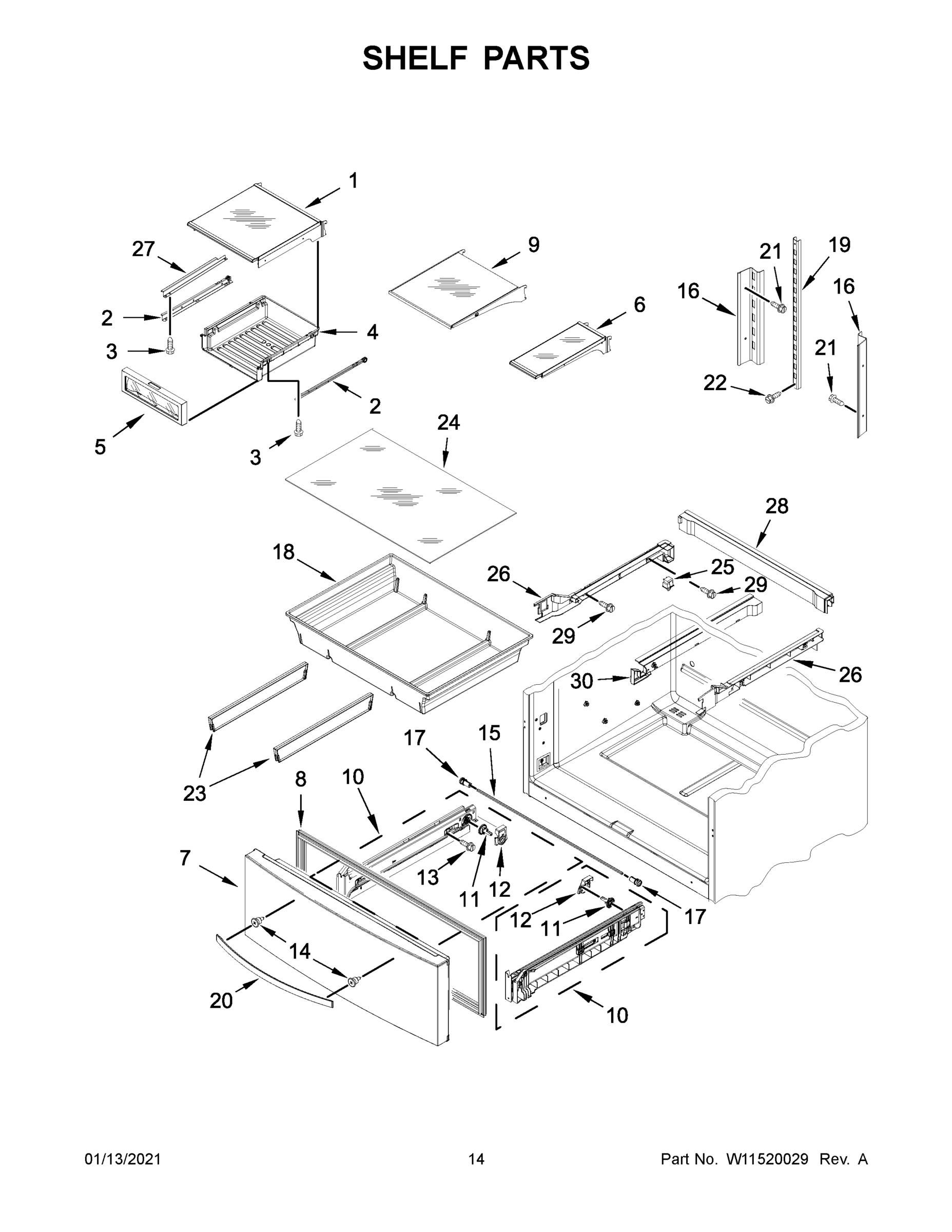 08 - SHELF PARTS