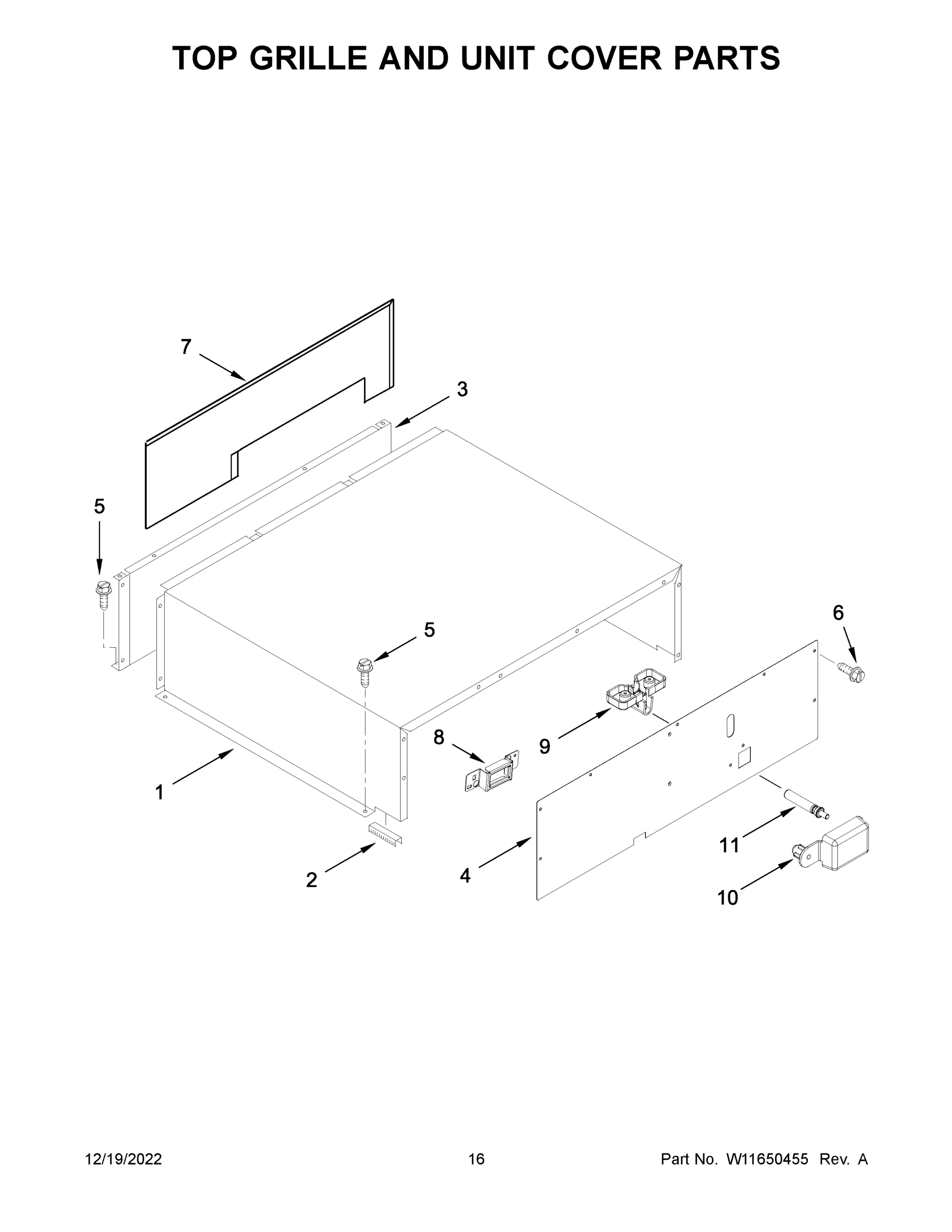 09 - TOP GRILLE AND UNIT COVER PARTS