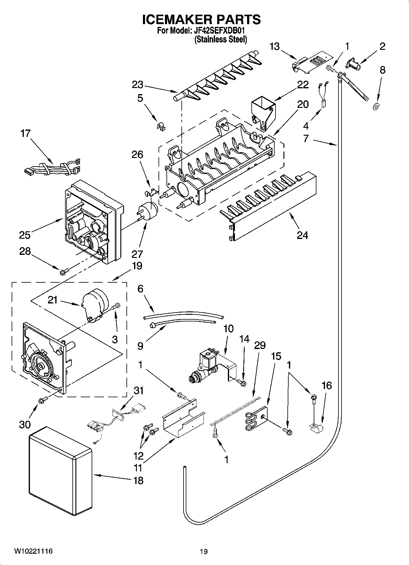 11 - ICEMAKER PARTS