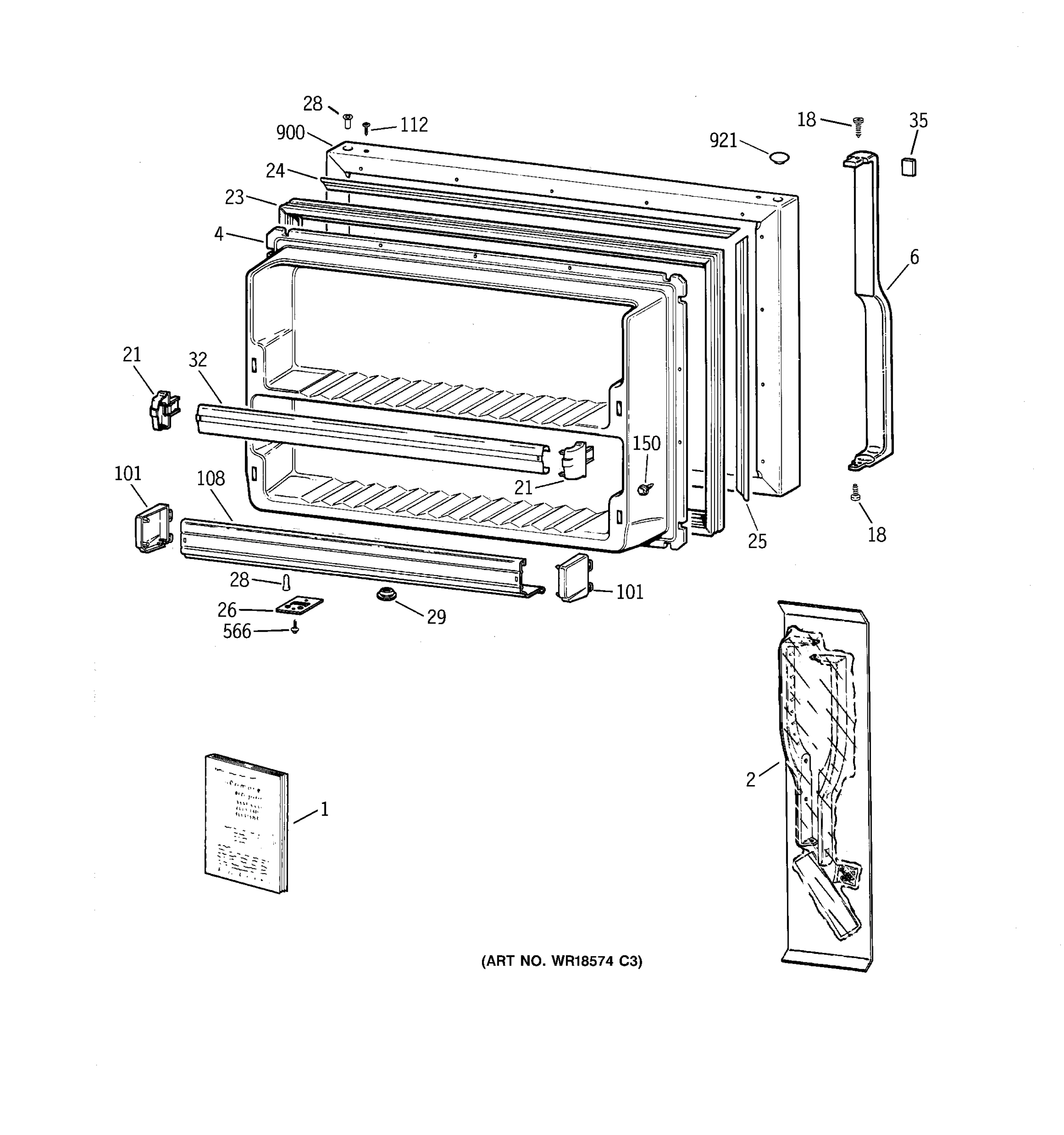 FREEZER DOOR