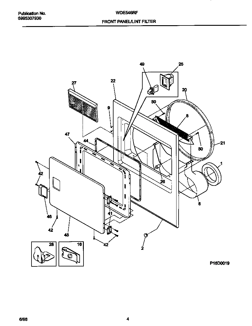 03 - FRONT PANLE/LINT FILTER