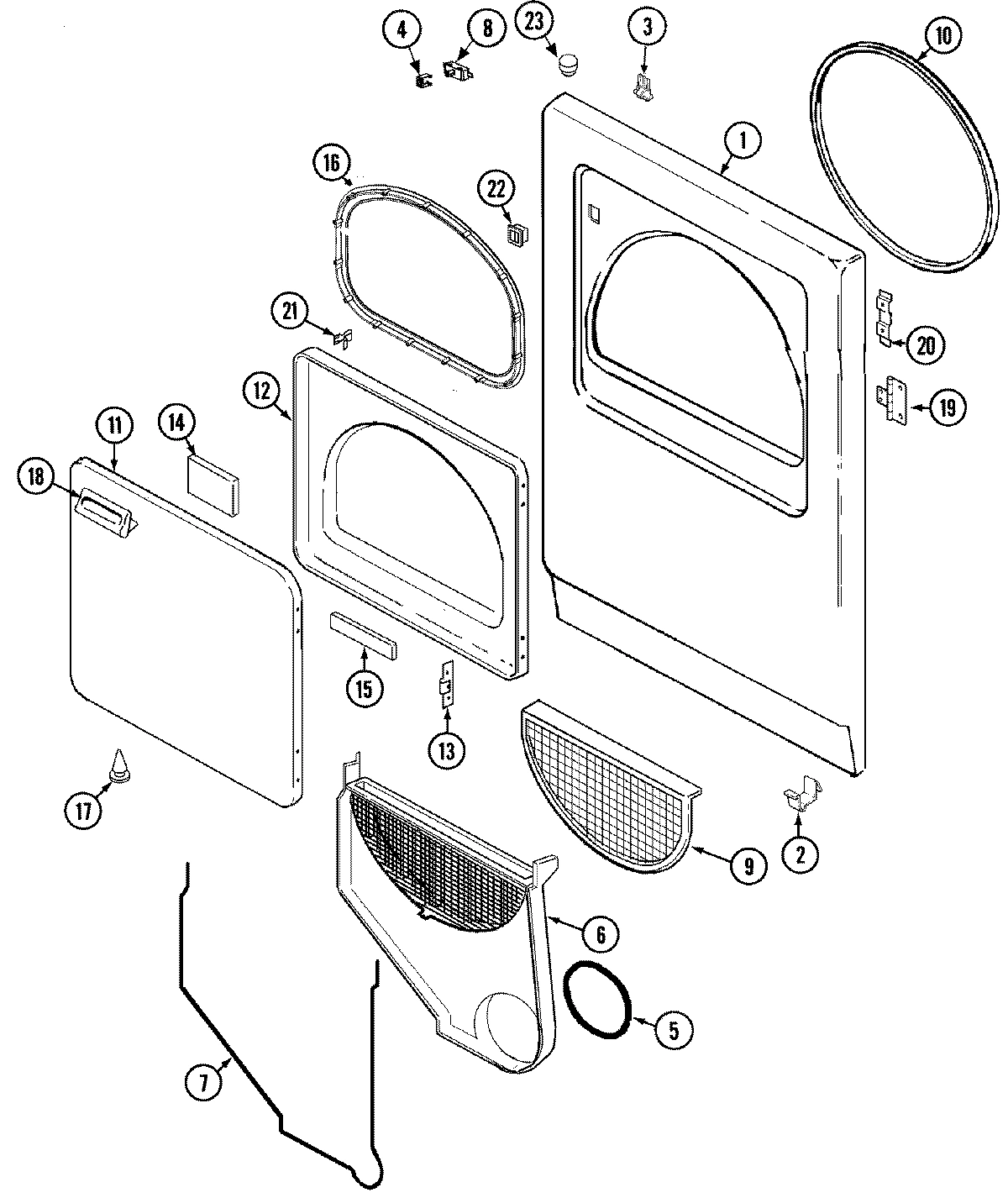 04 - DOOR (SERIES 14 EXCEPT HYE3658AZW)