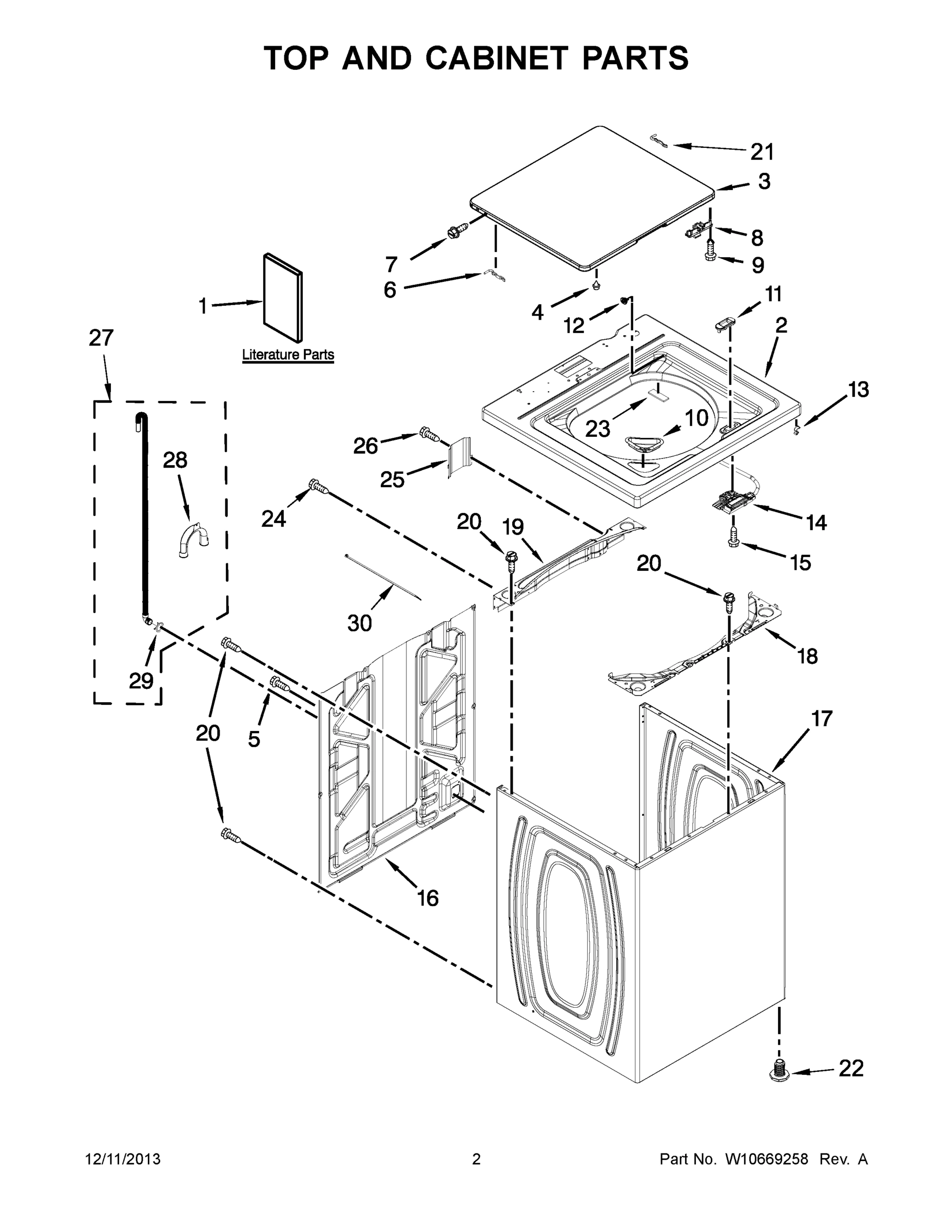 02 - TOP AND CABINET PARTS