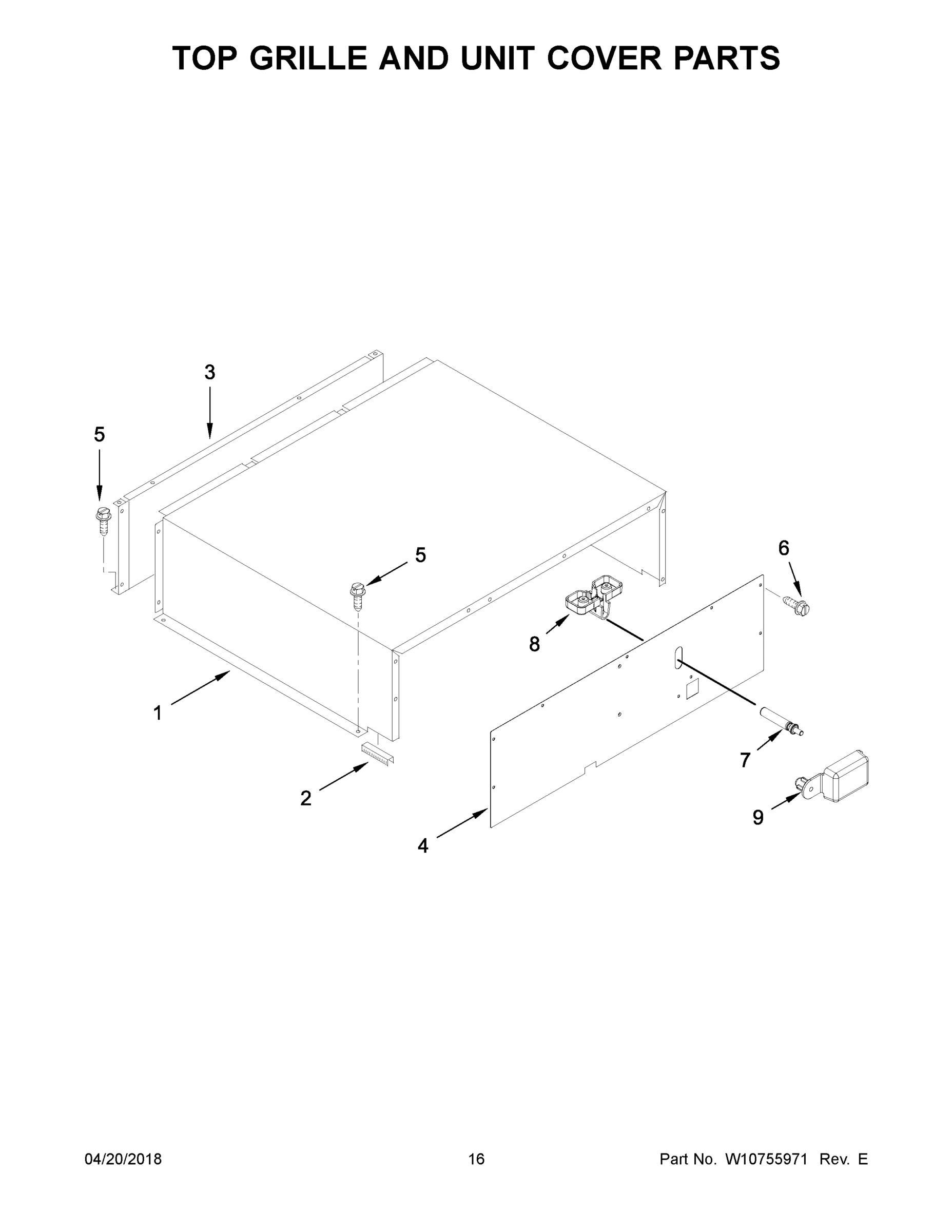 09 - TOP GRILLE AND UNIT COVER PARTS