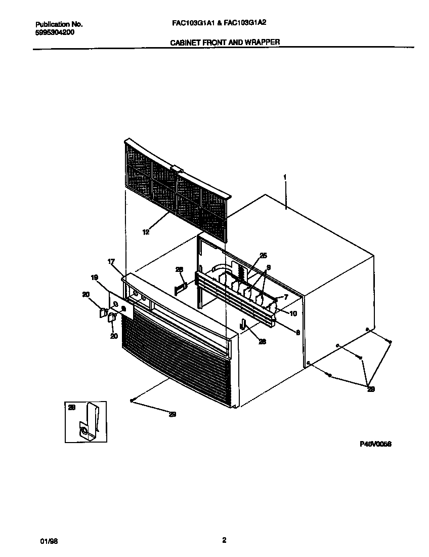 02 - CABINET FRONT AND WRAPPER