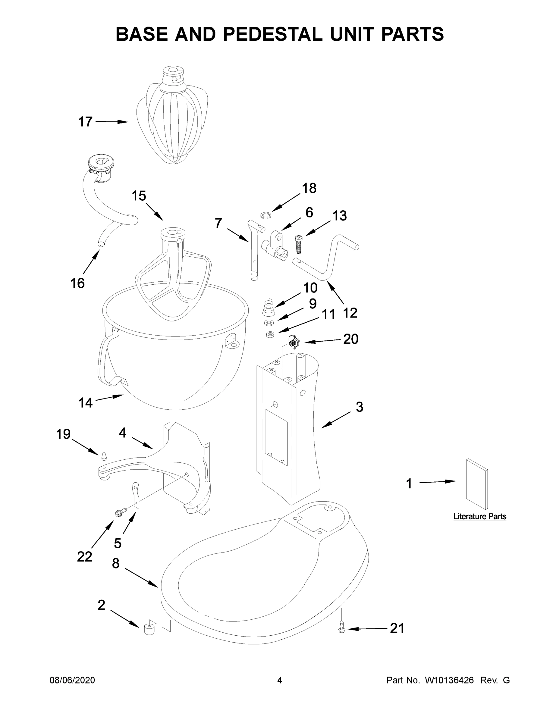 03 - BASE AND PEDESTAL UNIT PARTS