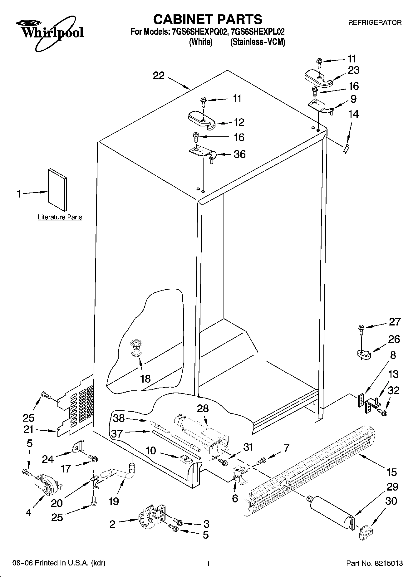 01 - CABINET PARTS