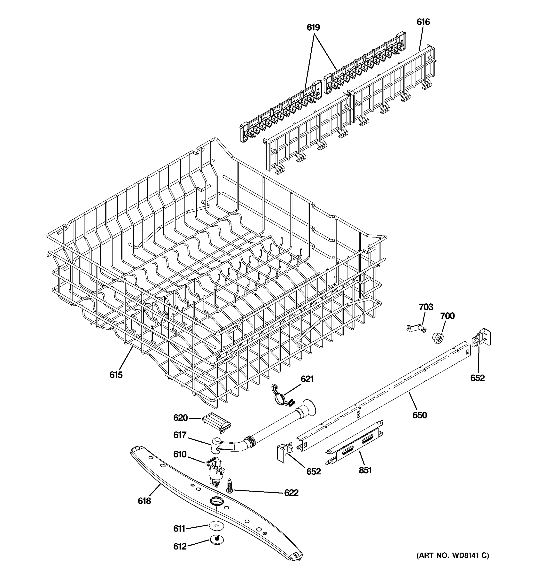 UPPER RACK ASSEMBLY