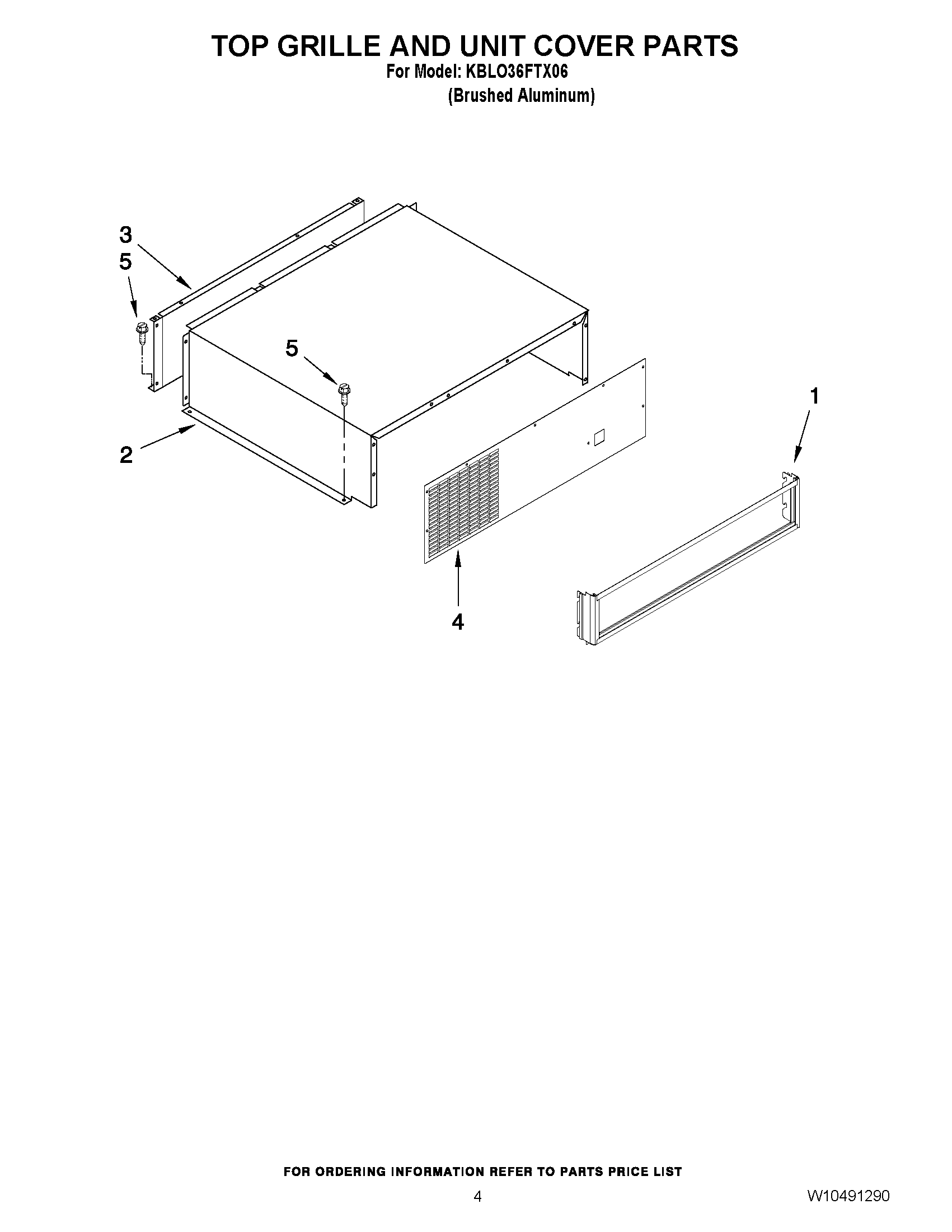 03 - TOP GRILLE AND UNIT COVER PARTS