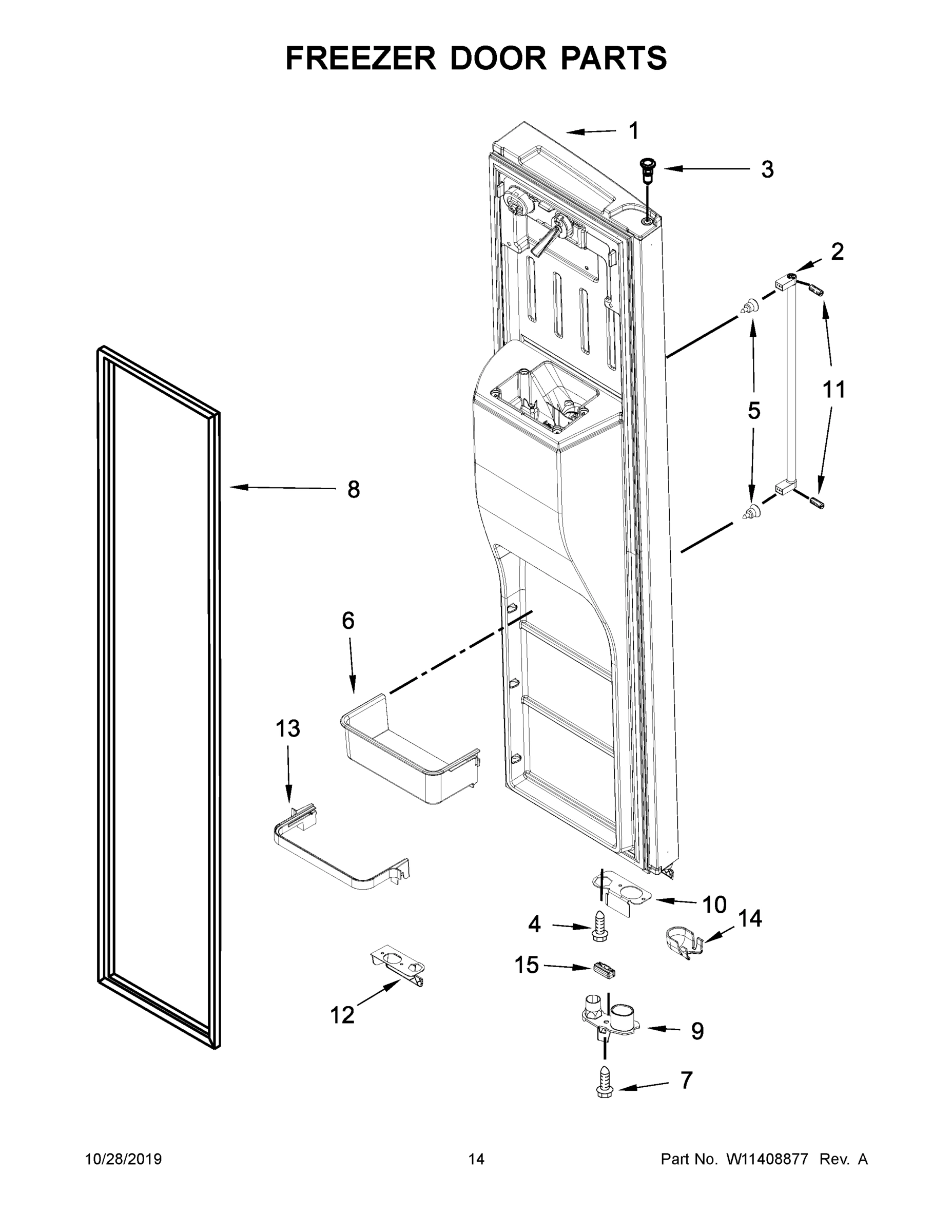 08 - FREEZER DOOR PARTS