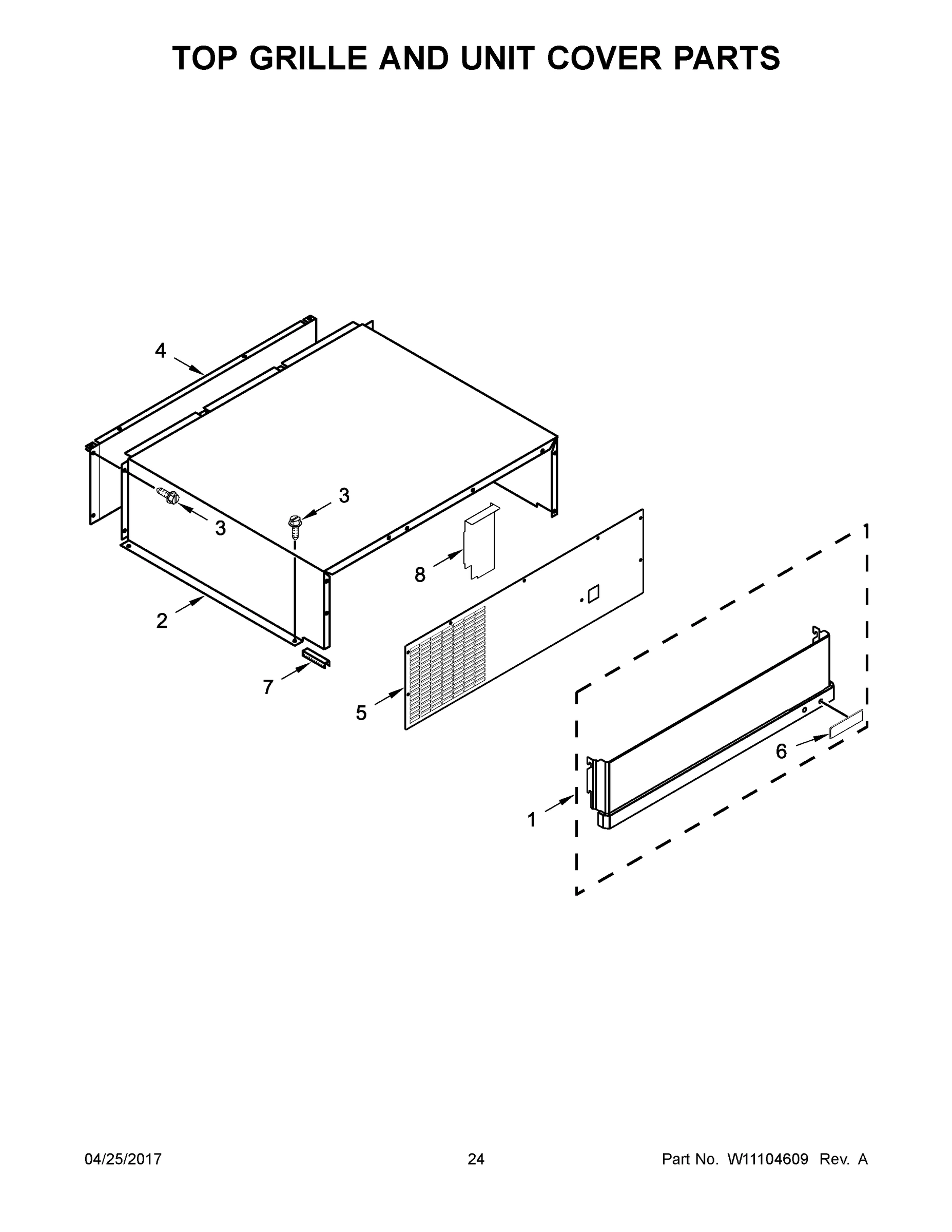 13 - TOP GRILLE AND UNIT COVER PARTS