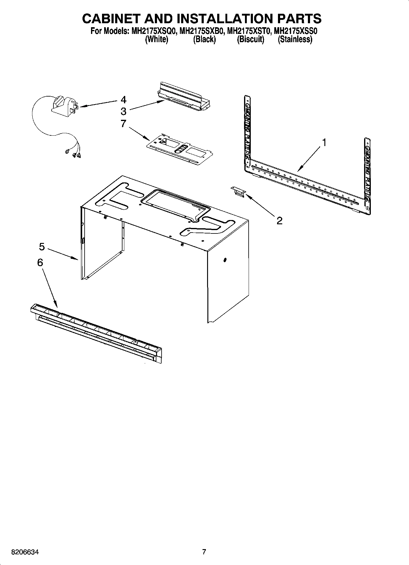 06 - CABINET AND INSTALLATION PARTS