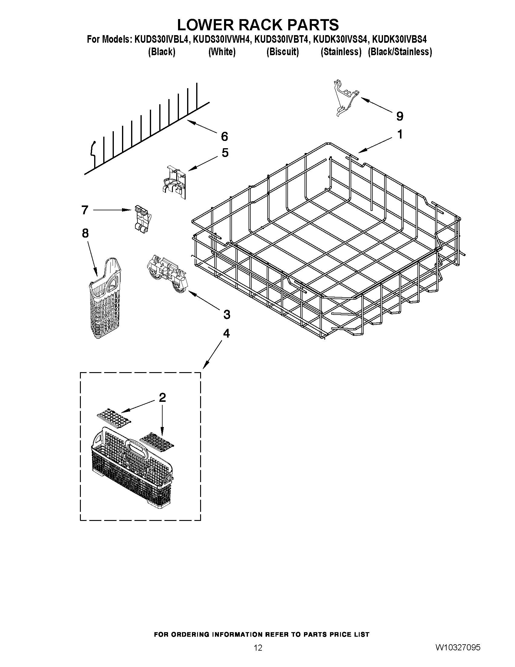 10 - LOWER RACK PARTS
