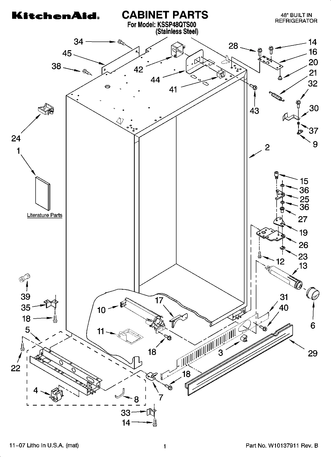 01 - CABINET PARTS