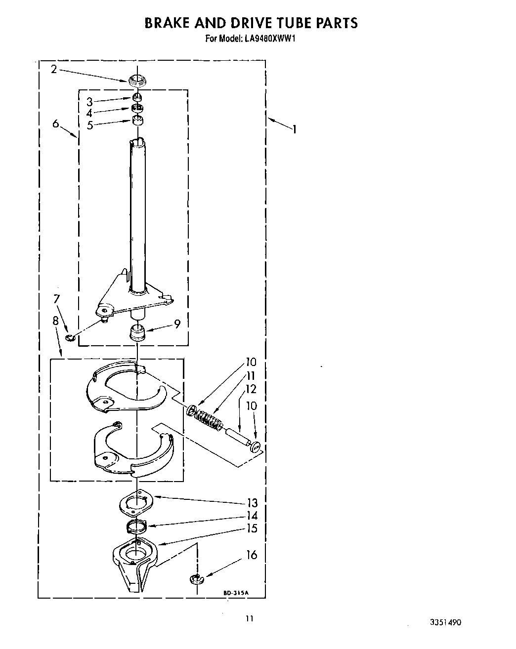 09 - BRAKE AND DRIVE TUBE