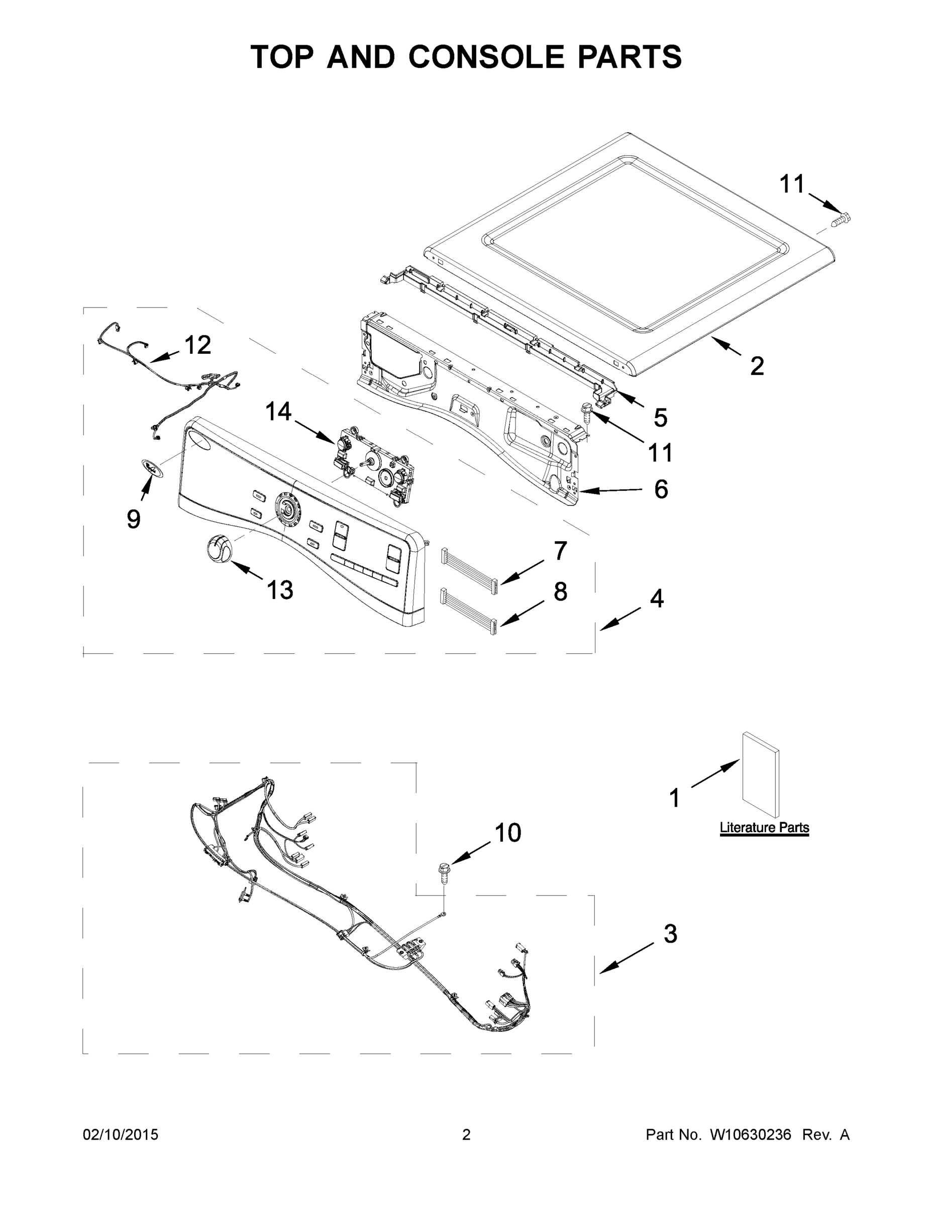 02 - TOP AND CONSOLE PARTS