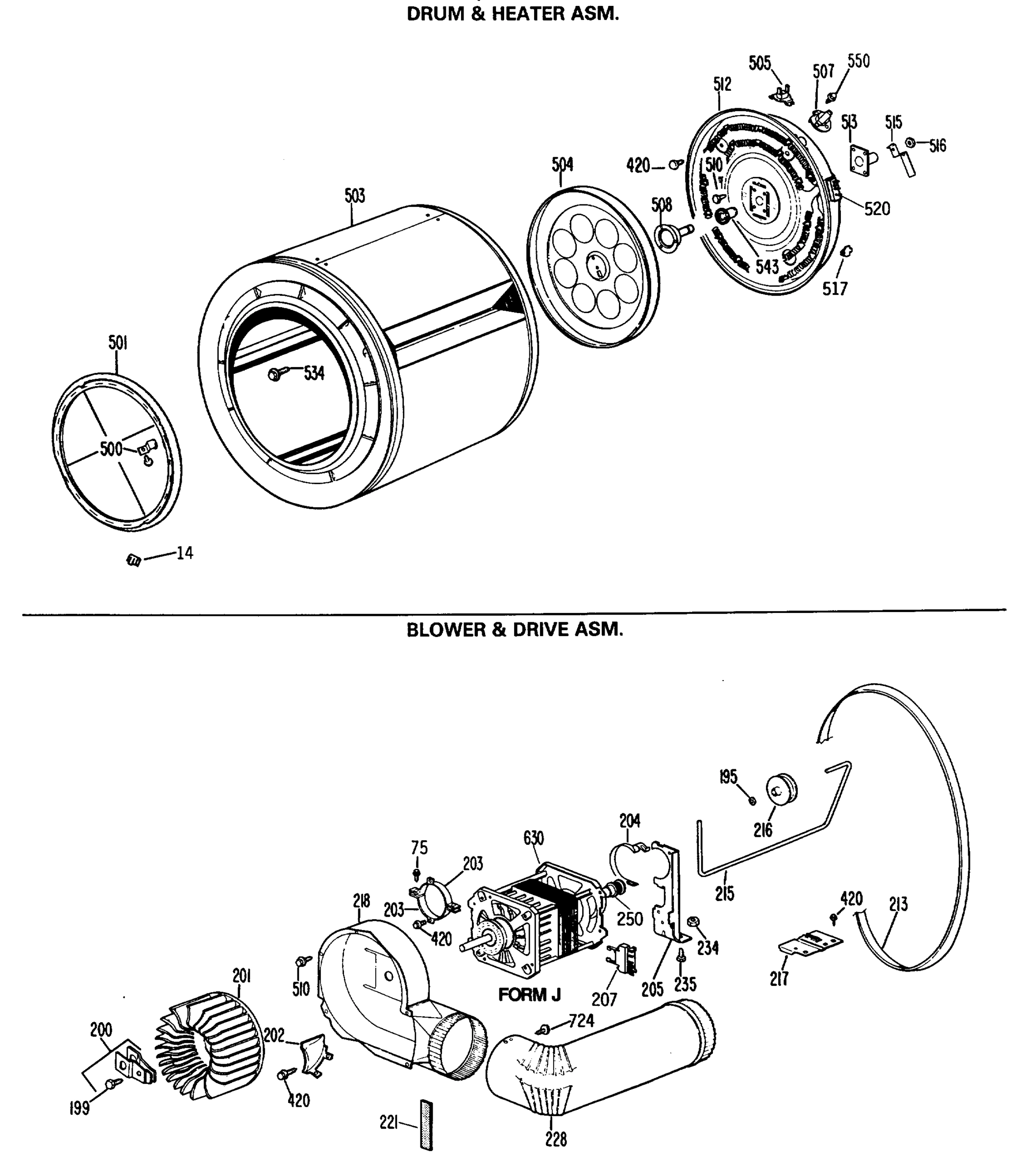 DRUM & HEATER ASM.