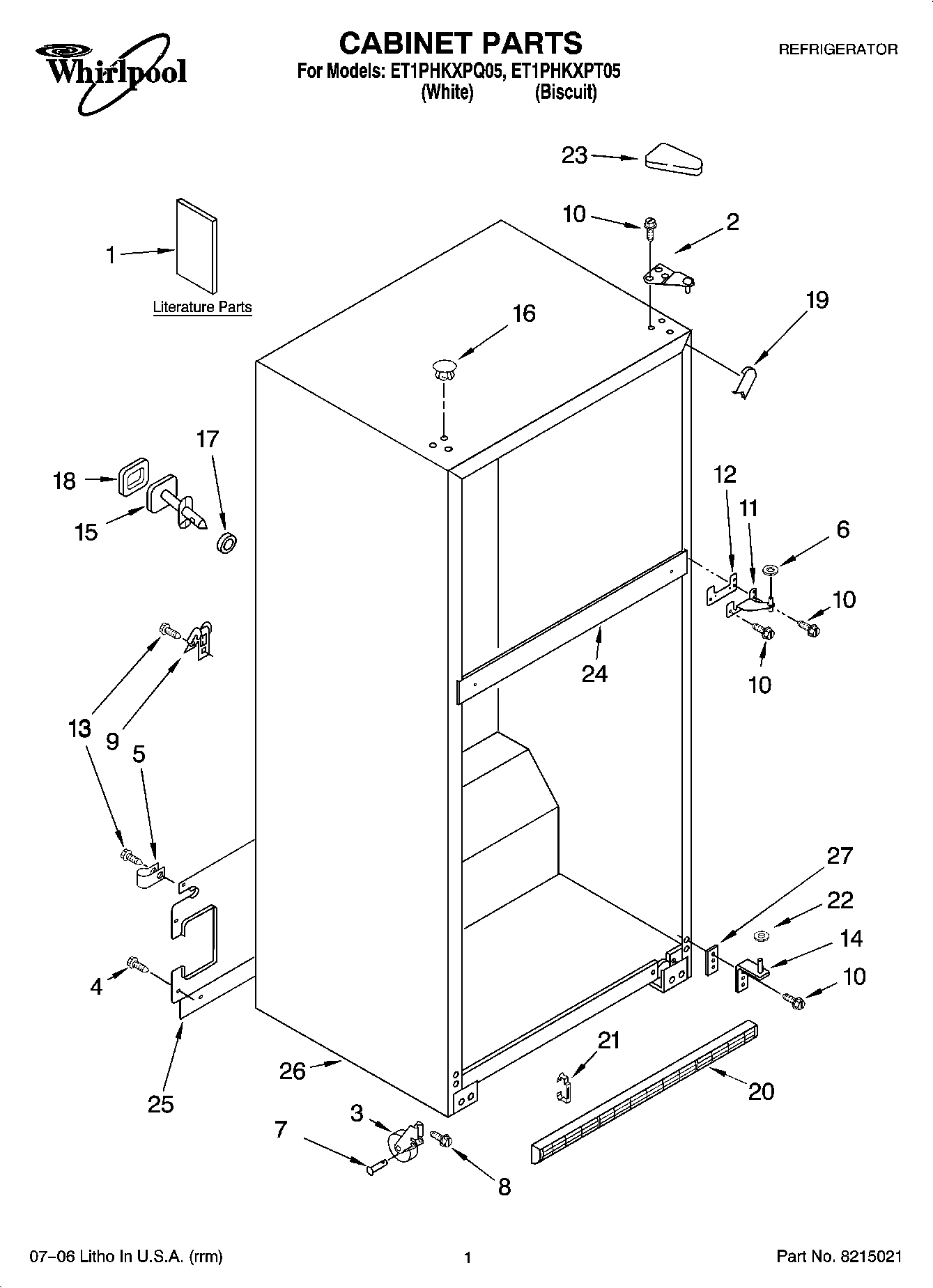 01 - CABINET PARTS