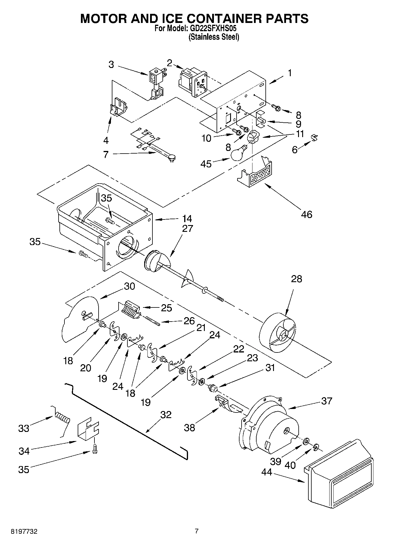 06 - MOTOR AND ICE CONTAINER