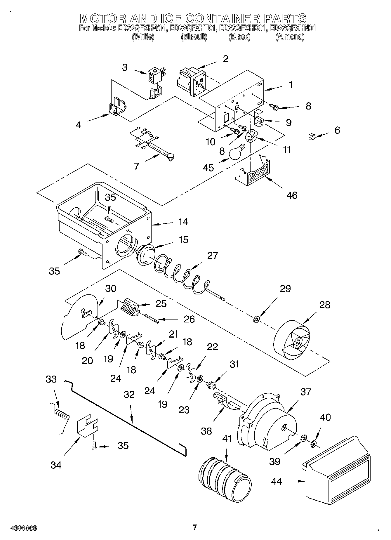 06 - MOTOR AND ICE CONTAINER