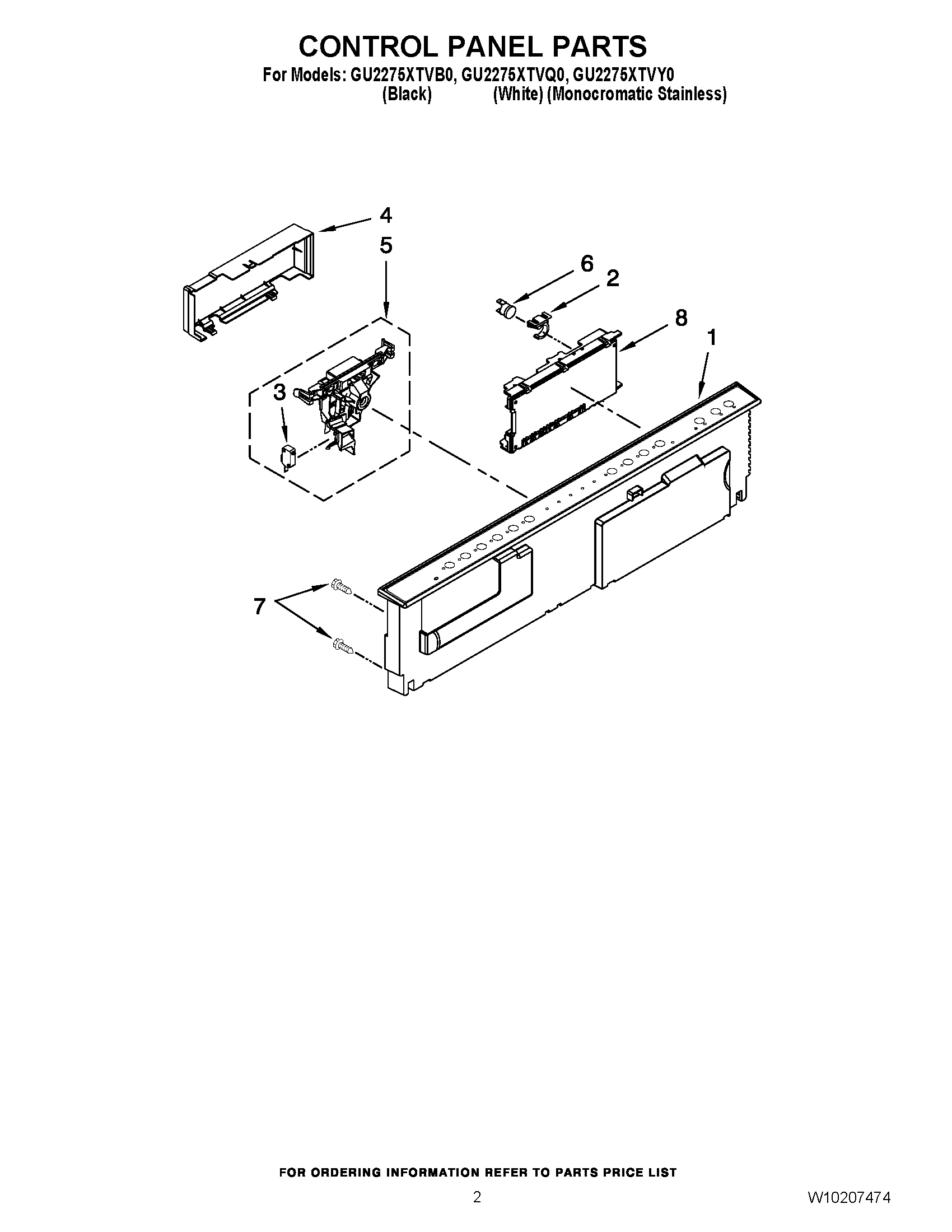 02 - CONTROL PANEL PARTS