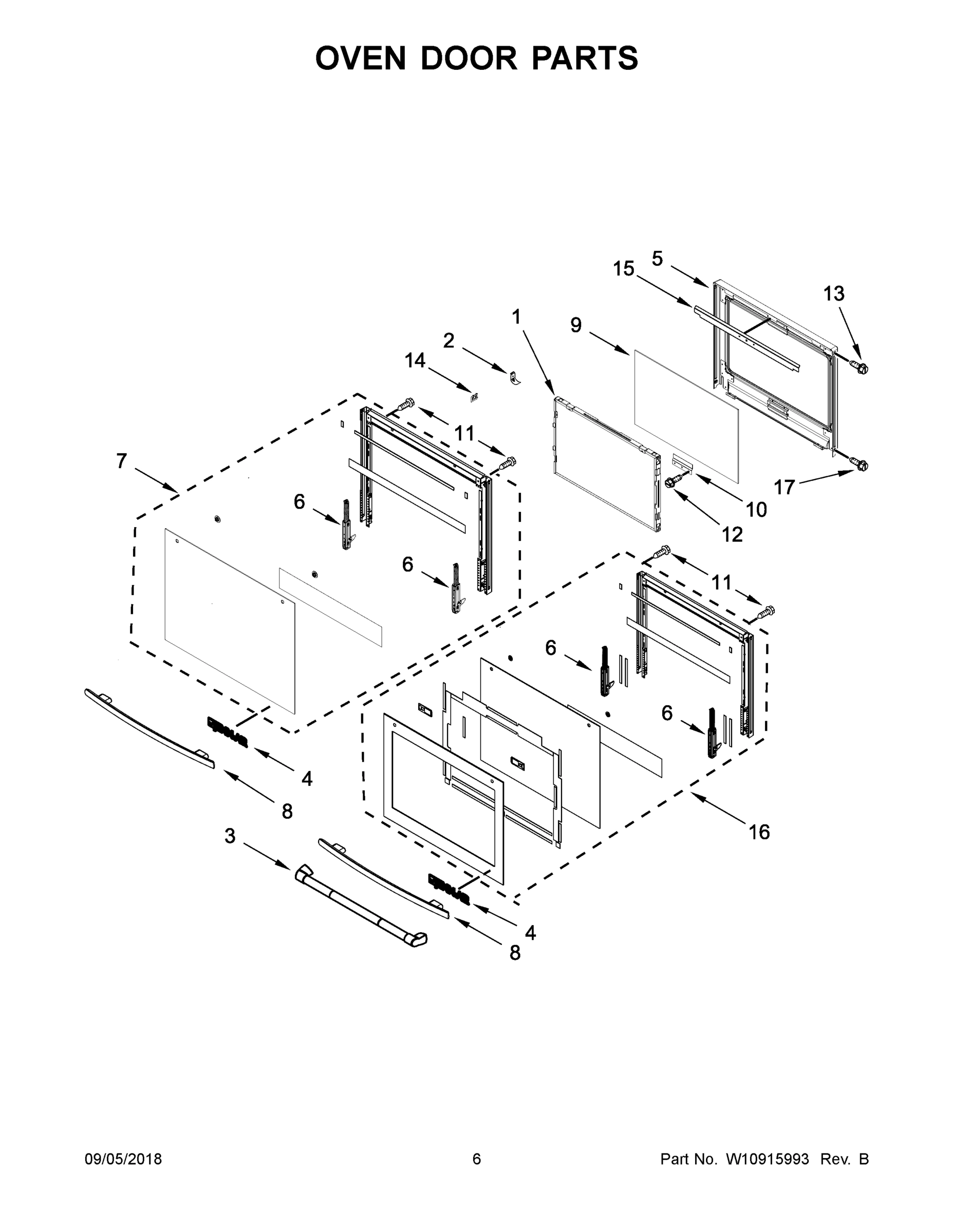 04 - OVEN DOOR PARTS