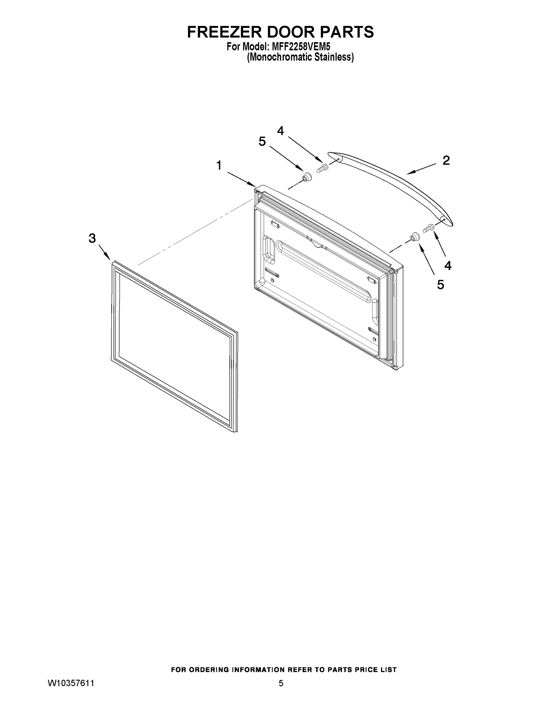 03 - FREEZER DOOR PARTS