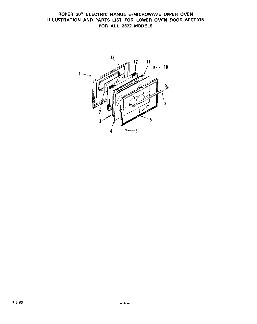 04 - LOWER OVEN DOOR