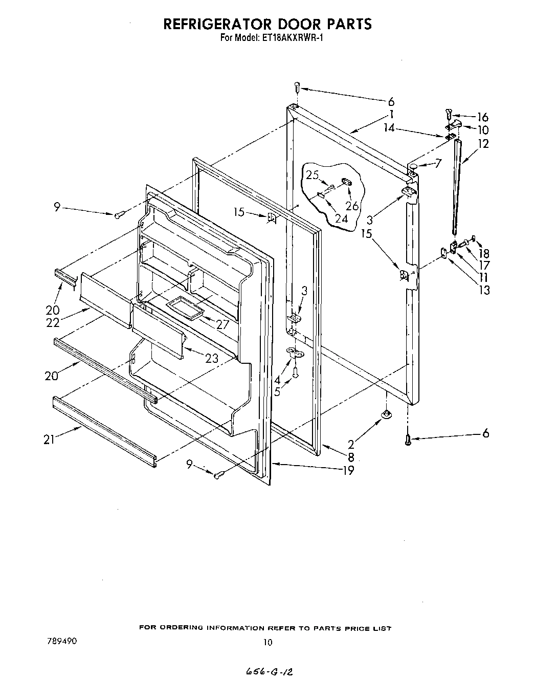 08 - REFRIGERATOR DOOR, NOT ILLUSTRATED