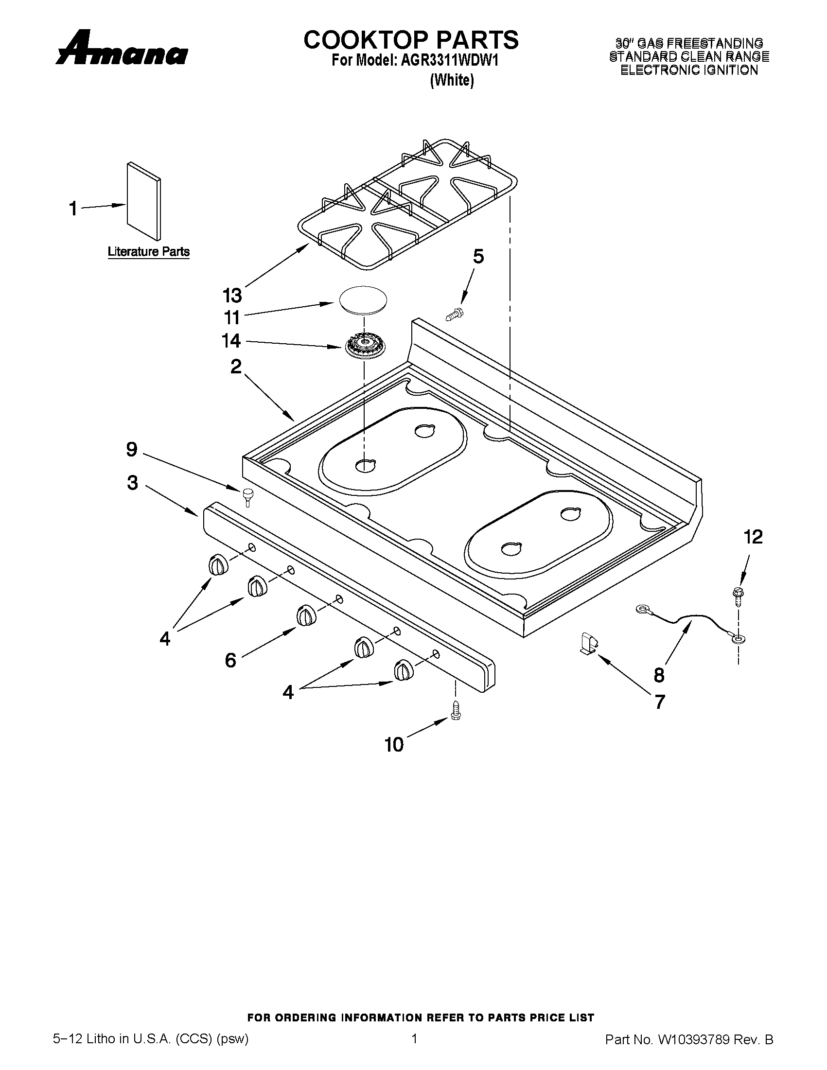 01 - COOKTOP PARTS