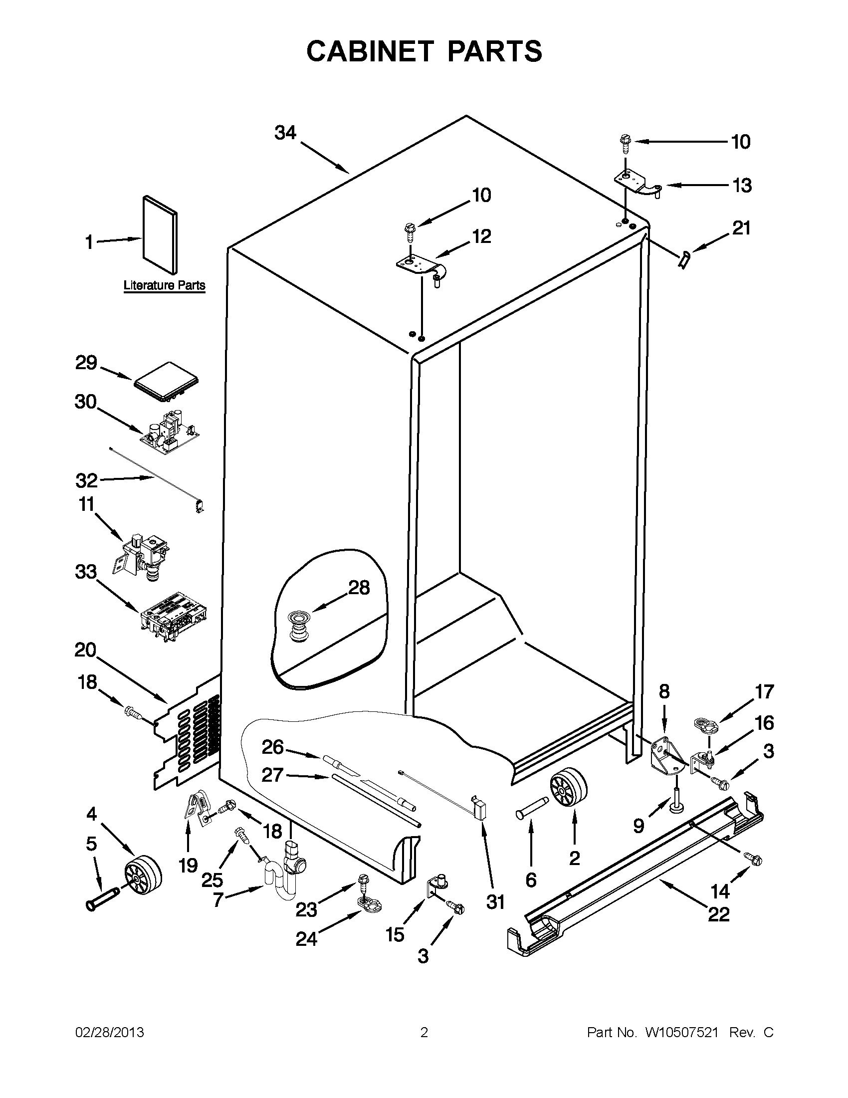 01 - CABINET PARTS