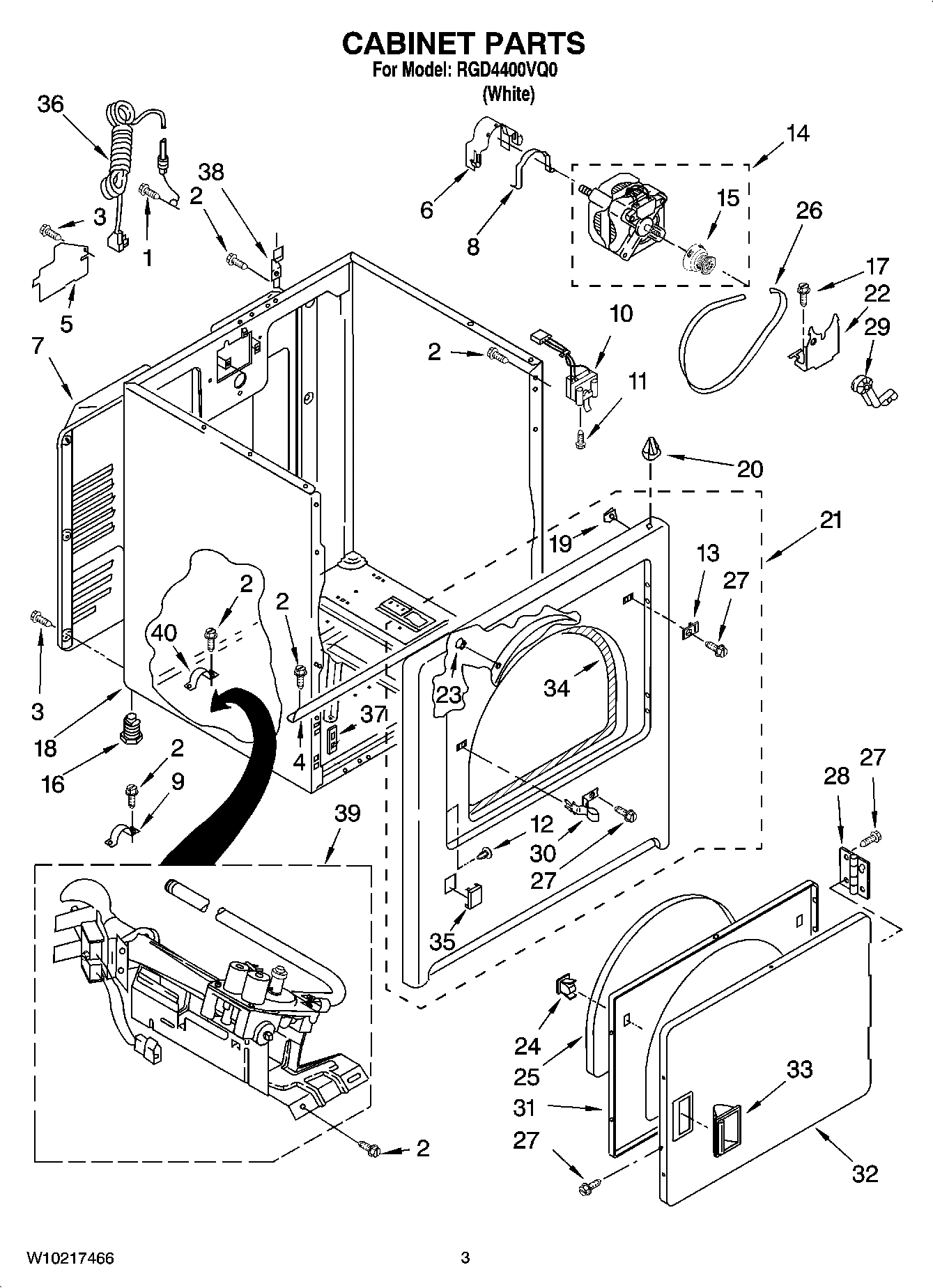 02 - CABINET PARTS
