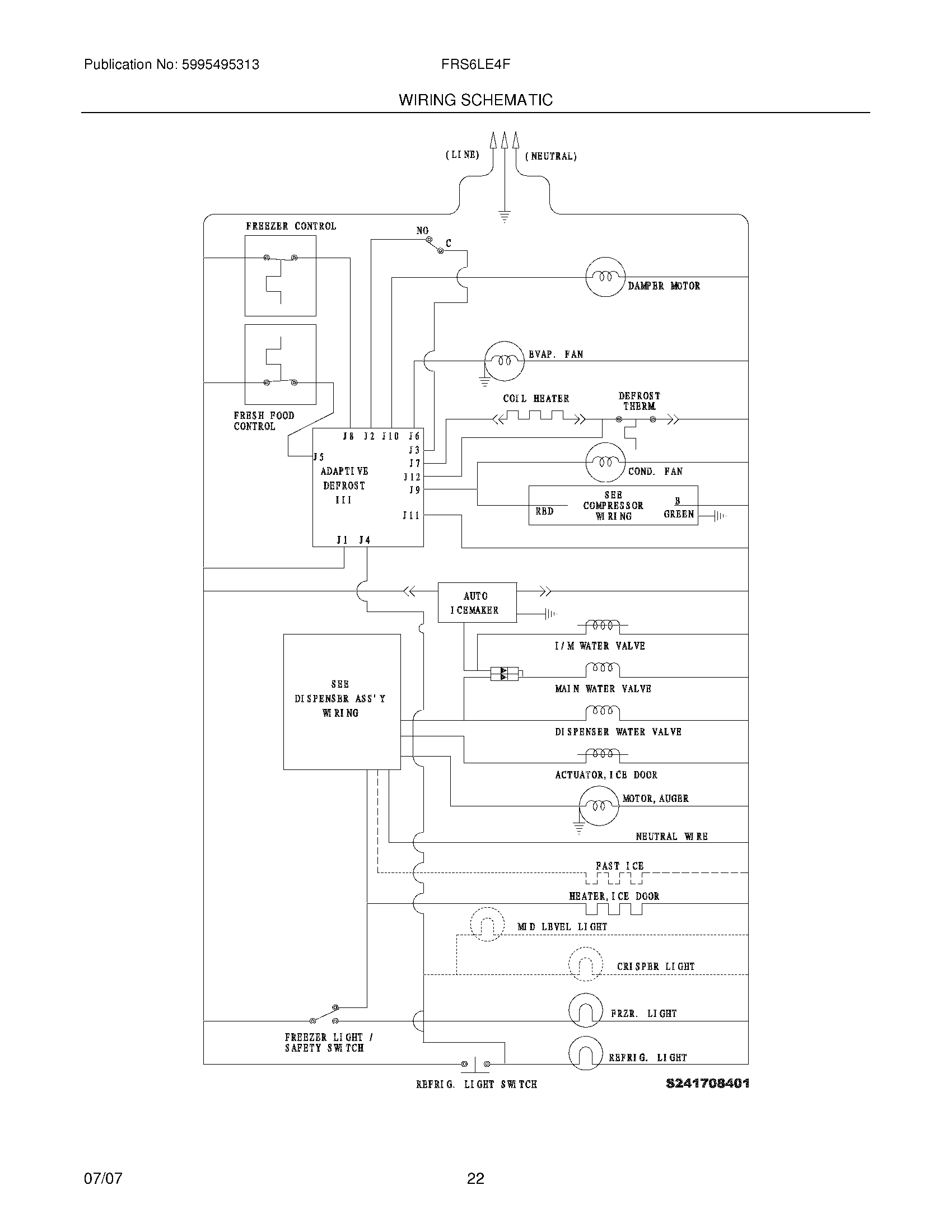 22 - WIRING SCHEMATIC